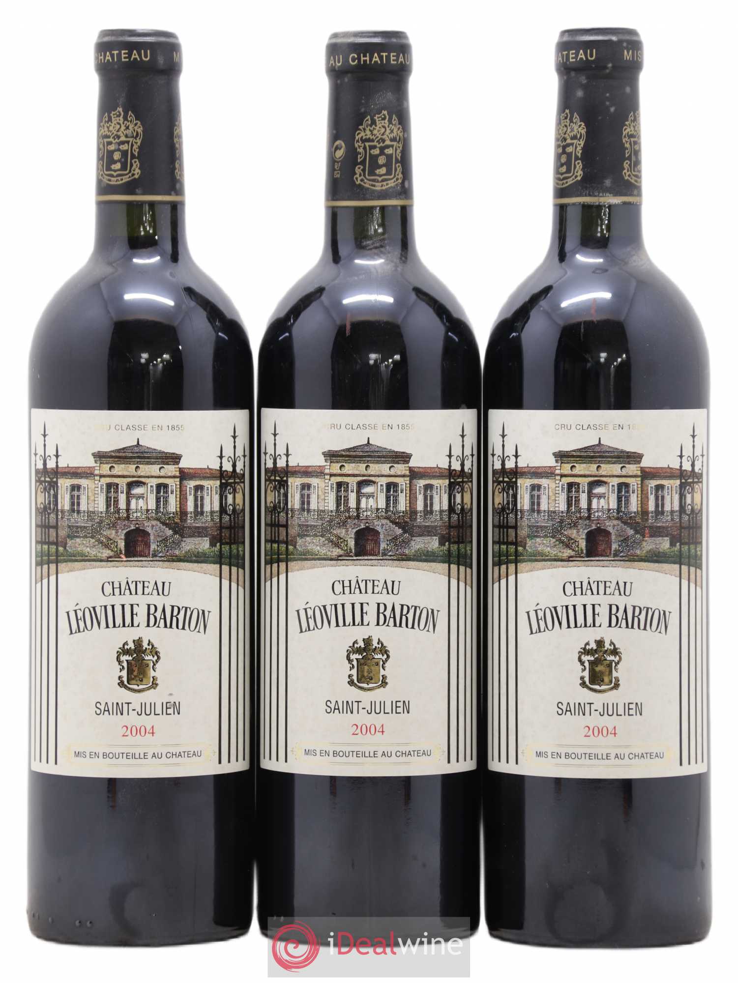 Château Léoville Barton 2ème Grand Cru Classé 2004 - Lot de 3 bouteilles - 0
