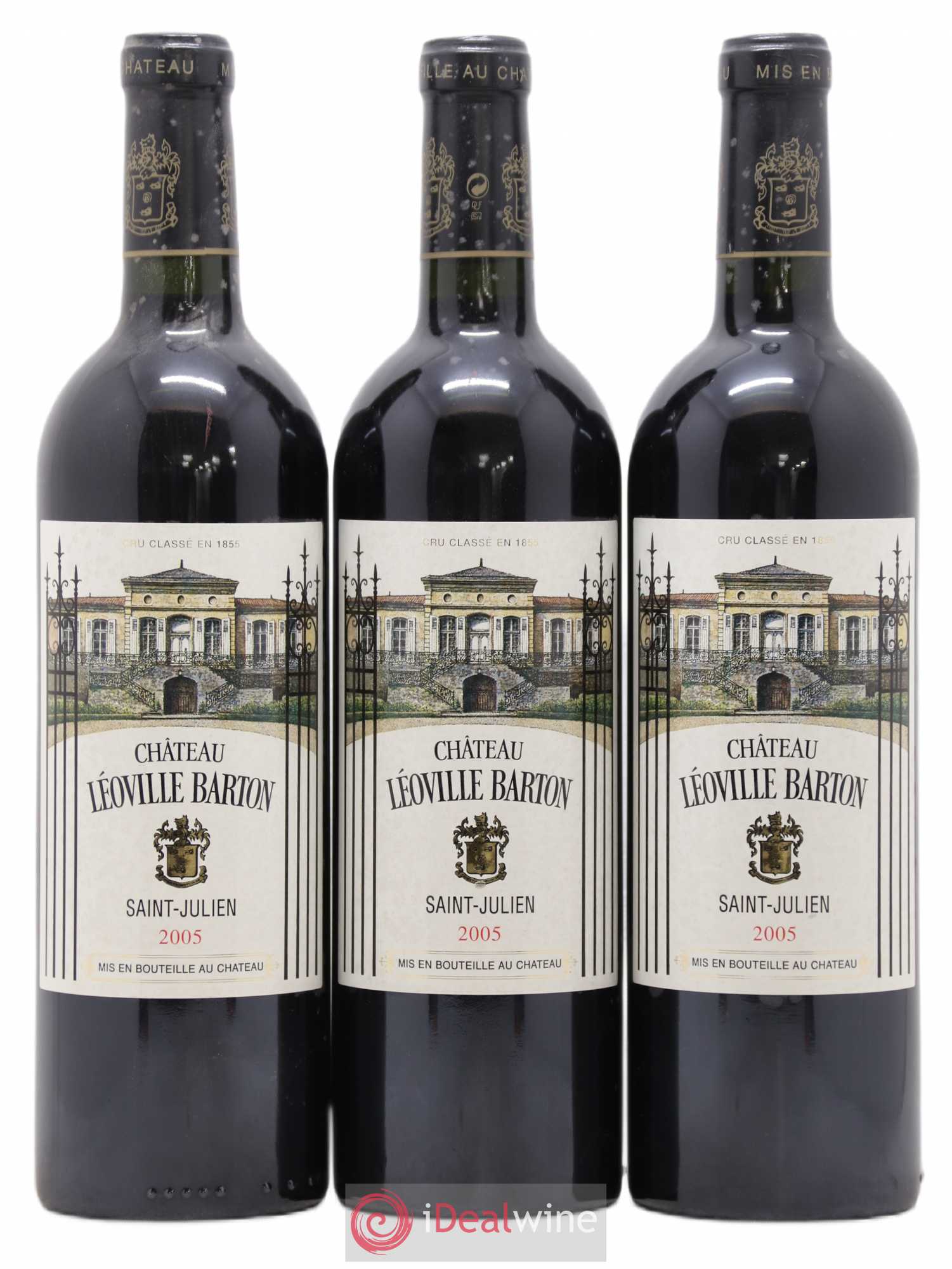 Château Léoville Barton 2ème Grand Cru Classé 2005 - Lot de 3 bouteilles - 0