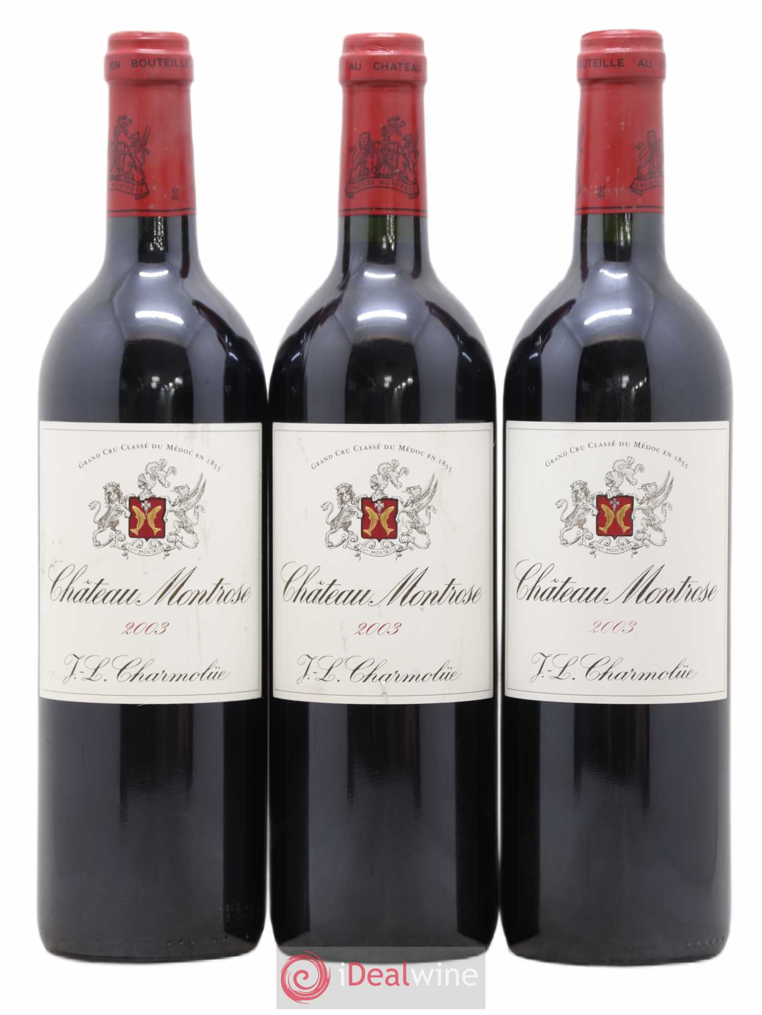 Château Montrose 2ème Grand Cru Classé 2003 - Lot de 3 bouteilles - 0