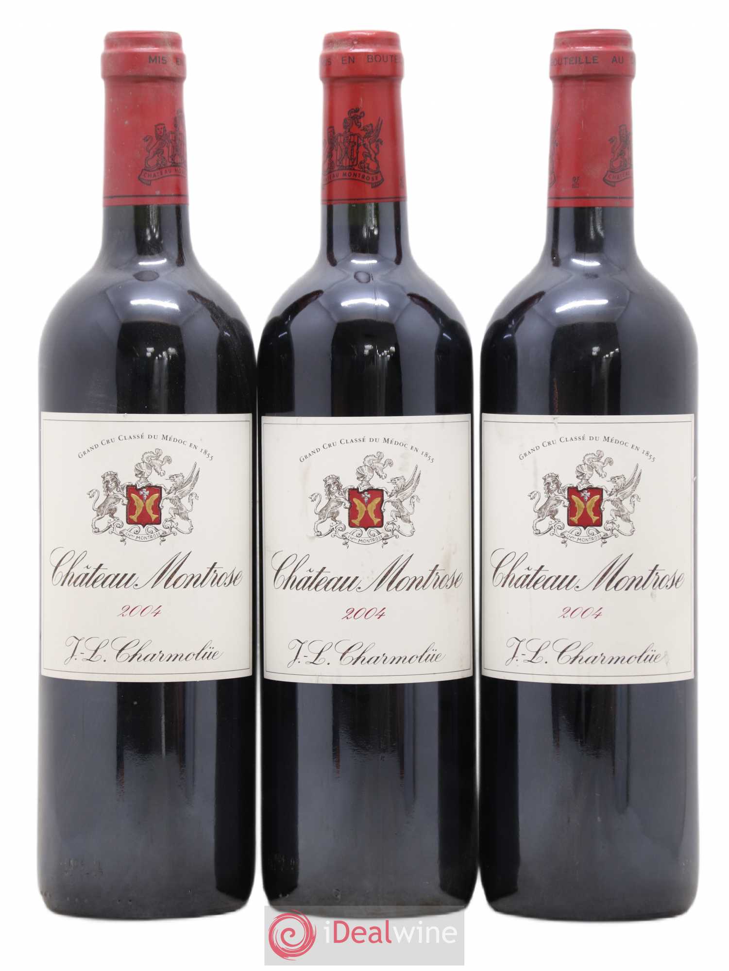 Château Montrose 2ème Grand Cru Classé 2004 - Lot de 3 bouteilles - 0