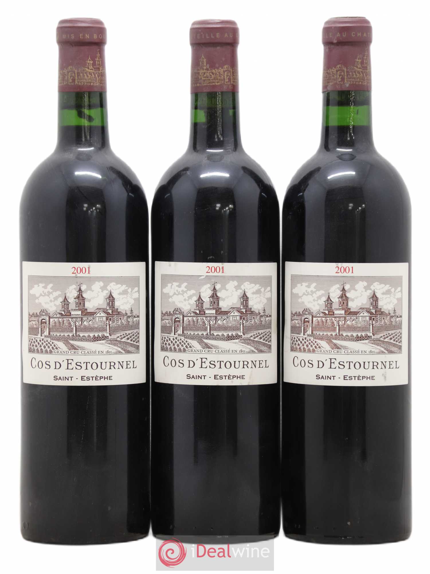 Cos d'Estournel 2ème Grand Cru Classé 2001 - Lot de 3 bouteilles - 0