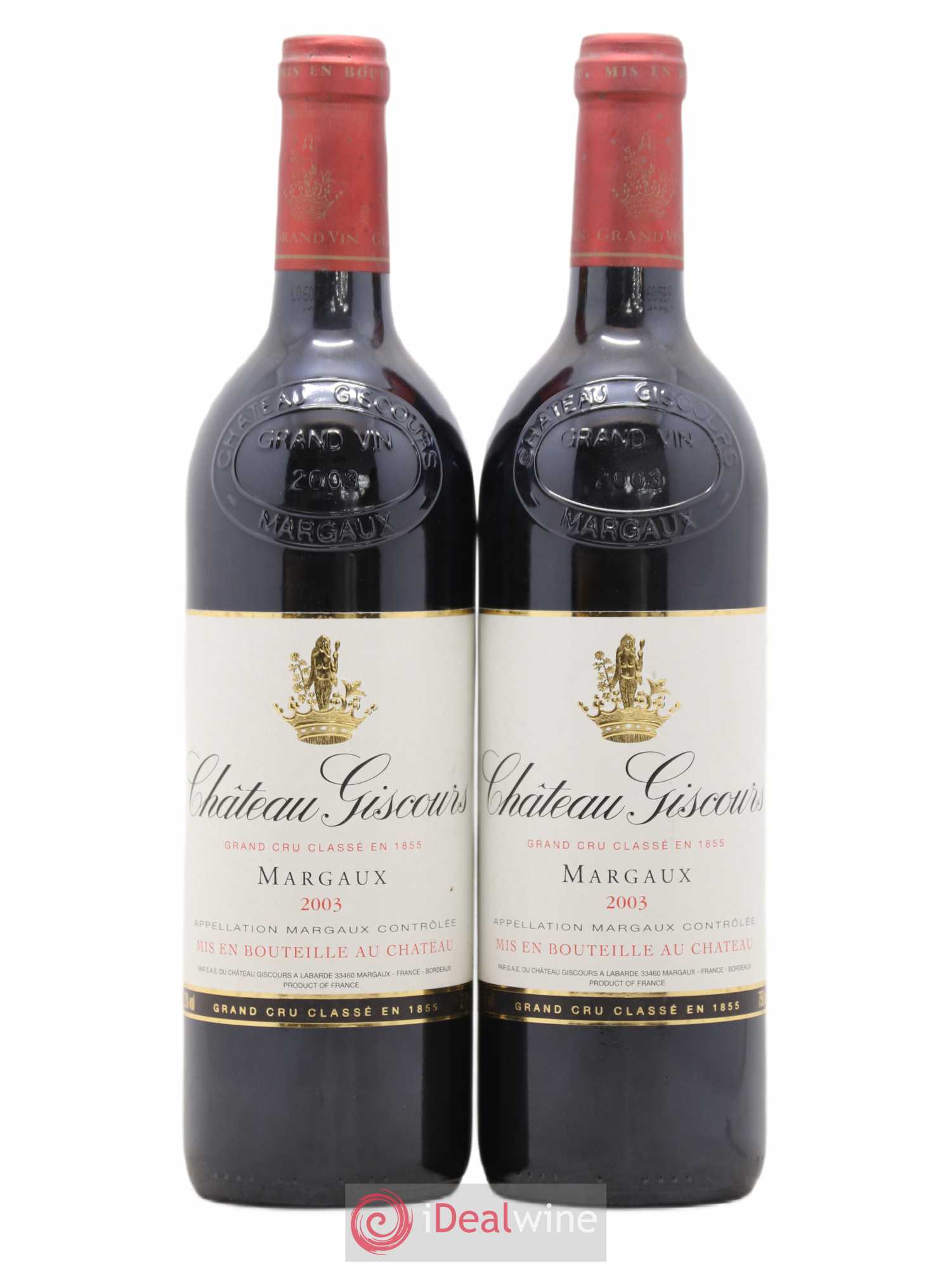 Château Giscours 3ème Grand Cru Classé 2003 - Lot de 2 bouteilles - 0