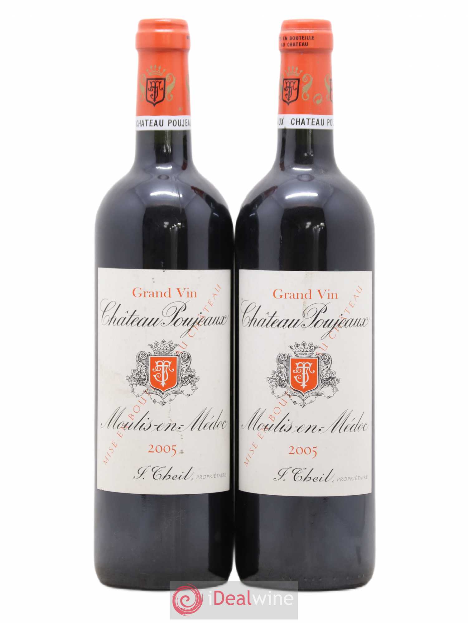 Château Poujeaux 2005 - Lot de 2 bouteilles - 0