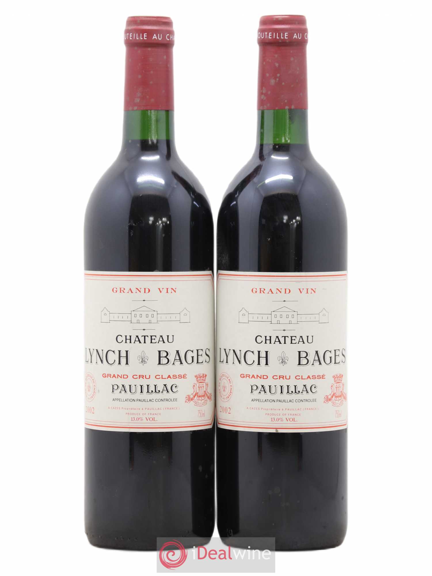 Château Lynch Bages 5ème Grand Cru Classé 2002 - Lot de 2 bouteilles - 0