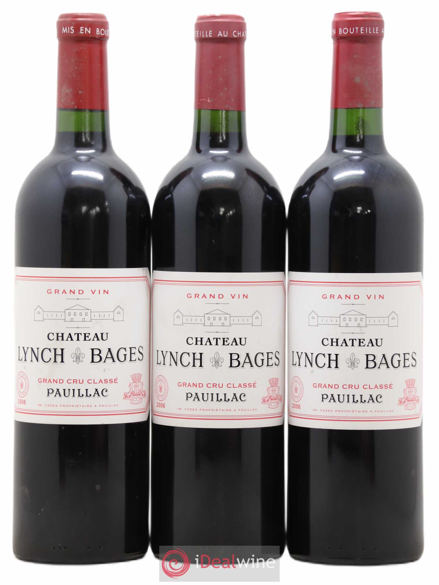 Château Lynch Bages 5ème Grand Cru Classé 2006 - Lot de 3 bouteilles - 0