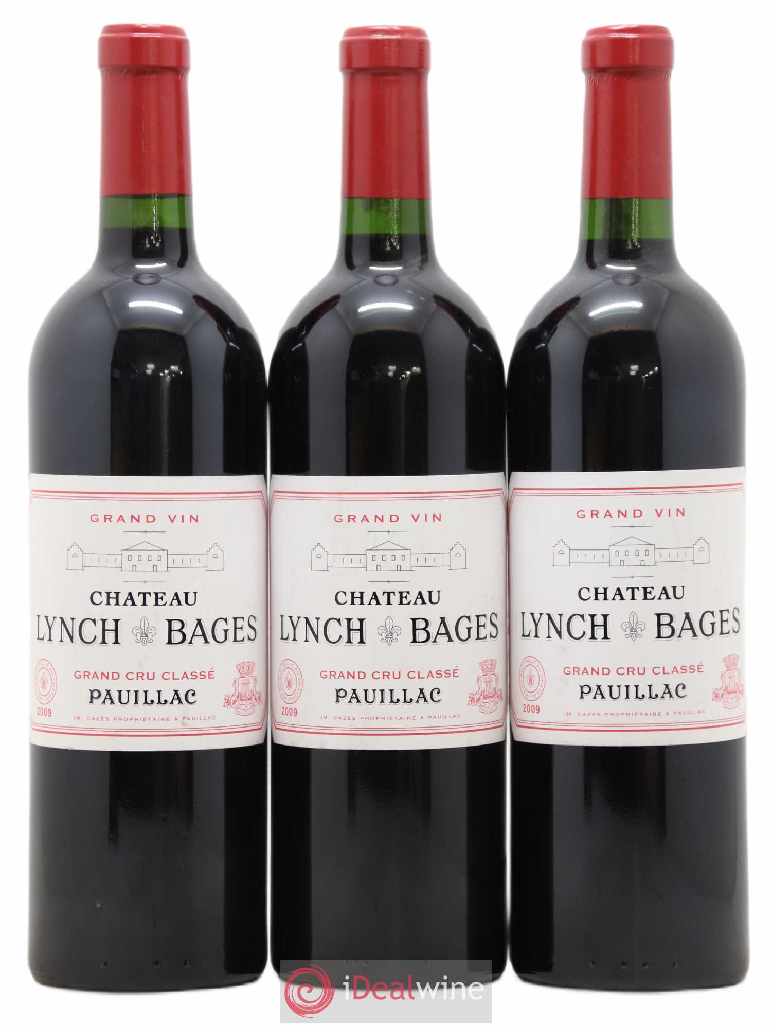 Château Lynch Bages 5ème Grand Cru Classé 2009 - Lot de 3 bouteilles - 0