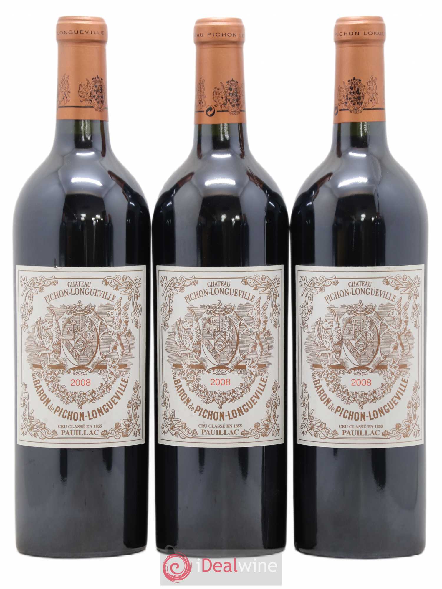 Pichon Longueville Baron 2ème Grand Cru Classé 2008 - Lot de 6 bouteilles - 1