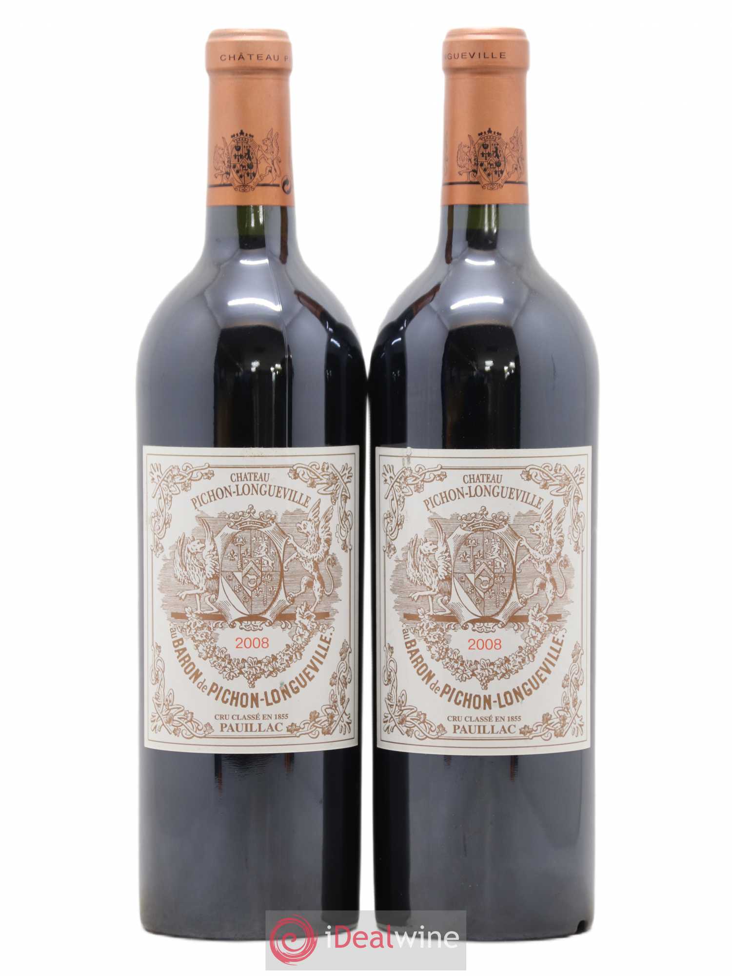 Pichon Longueville Baron 2ème Grand Cru Classé 2008 - Lot de 2 bouteilles - 0