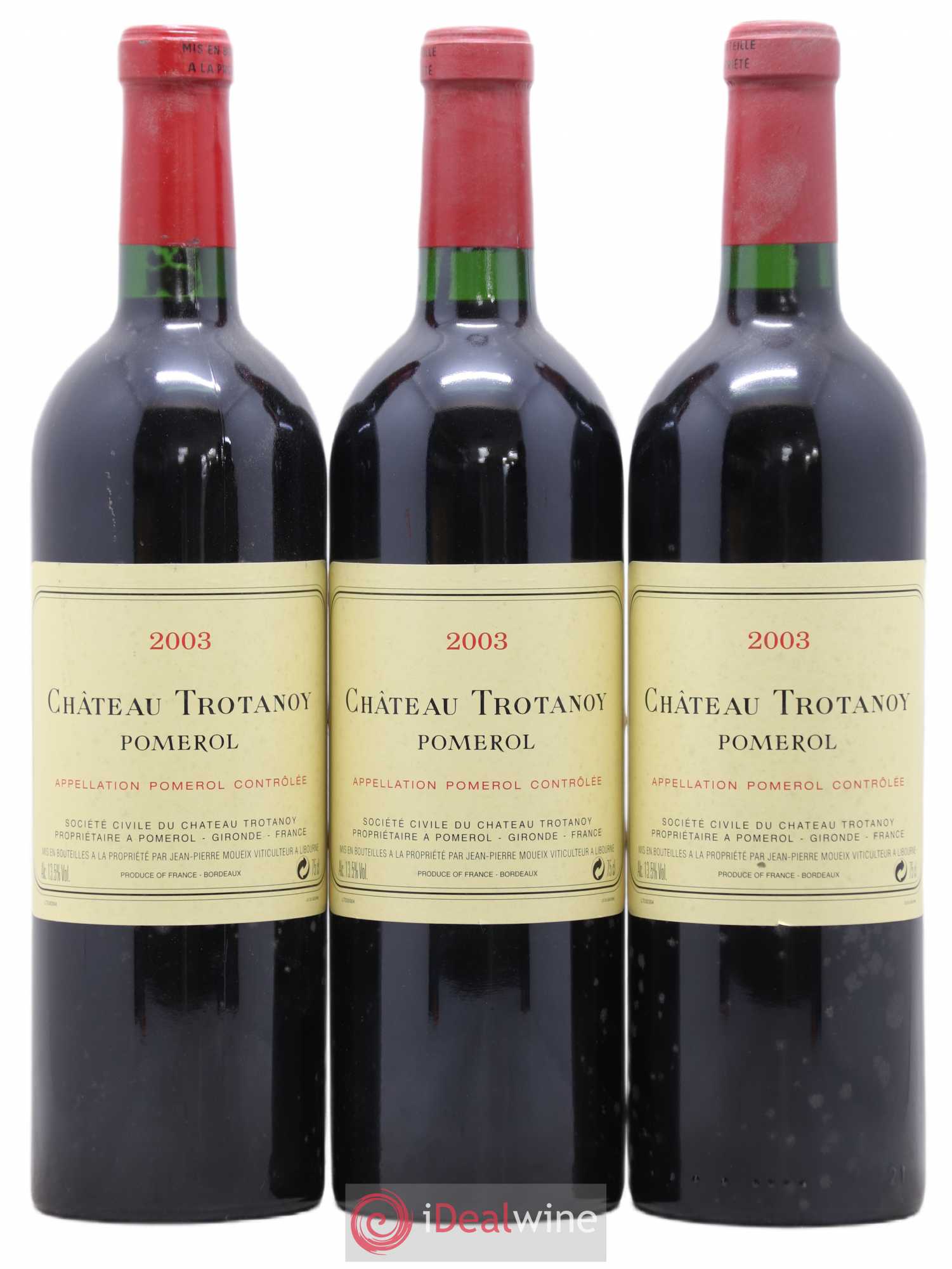 Château Trotanoy 2003 - Lot de 3 bouteilles - 0