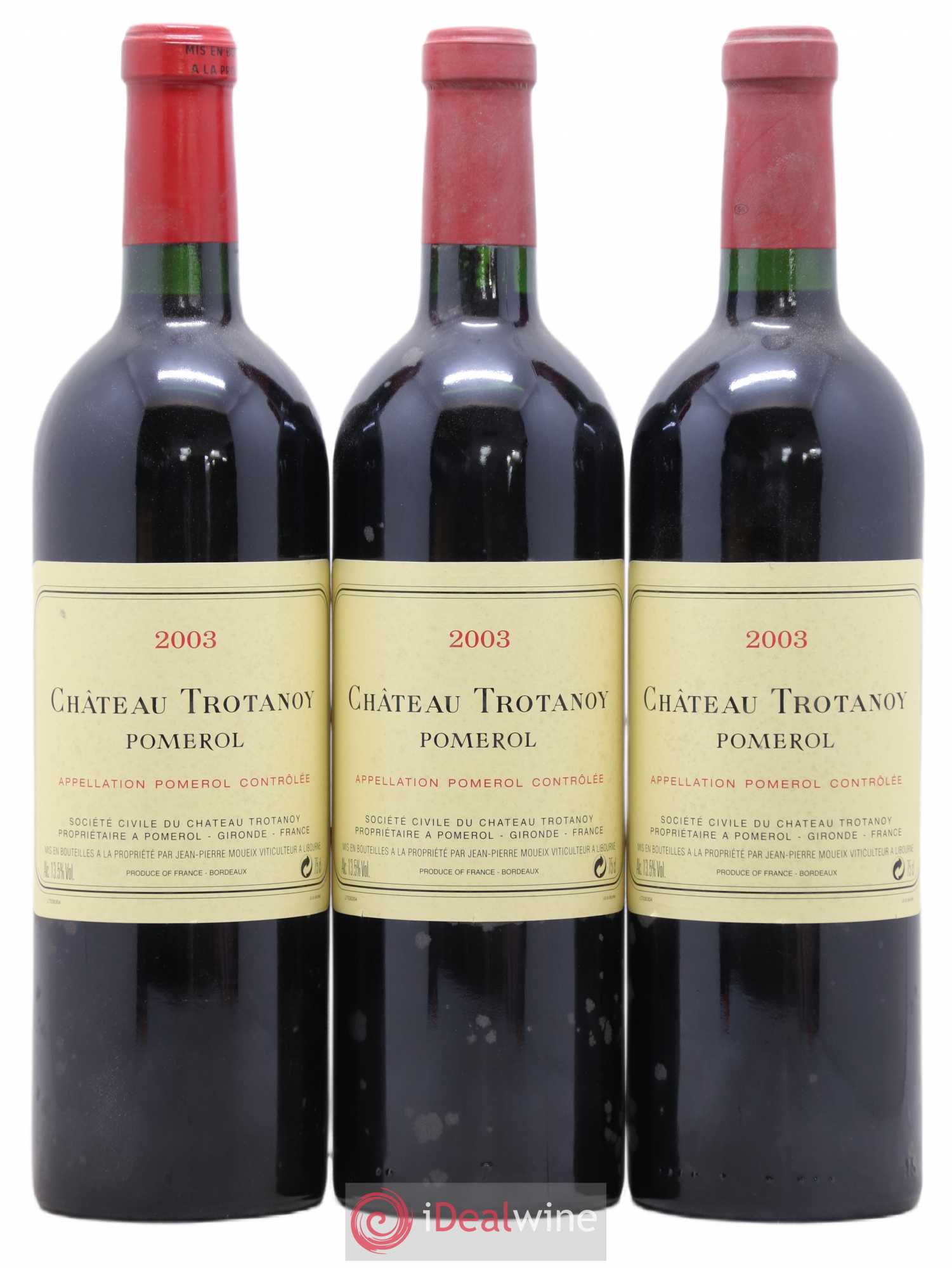 Château Trotanoy 2003 - Lot de 3 bouteilles - 0