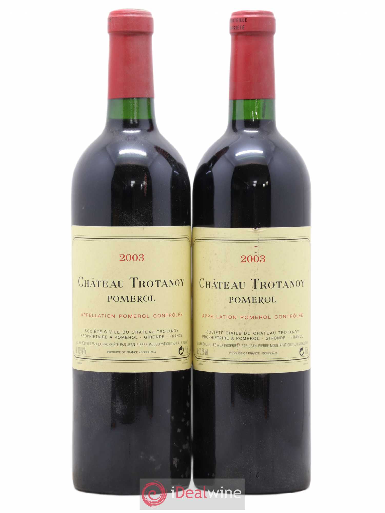 Château Trotanoy 2003 - Lot de 2 bouteilles - 0