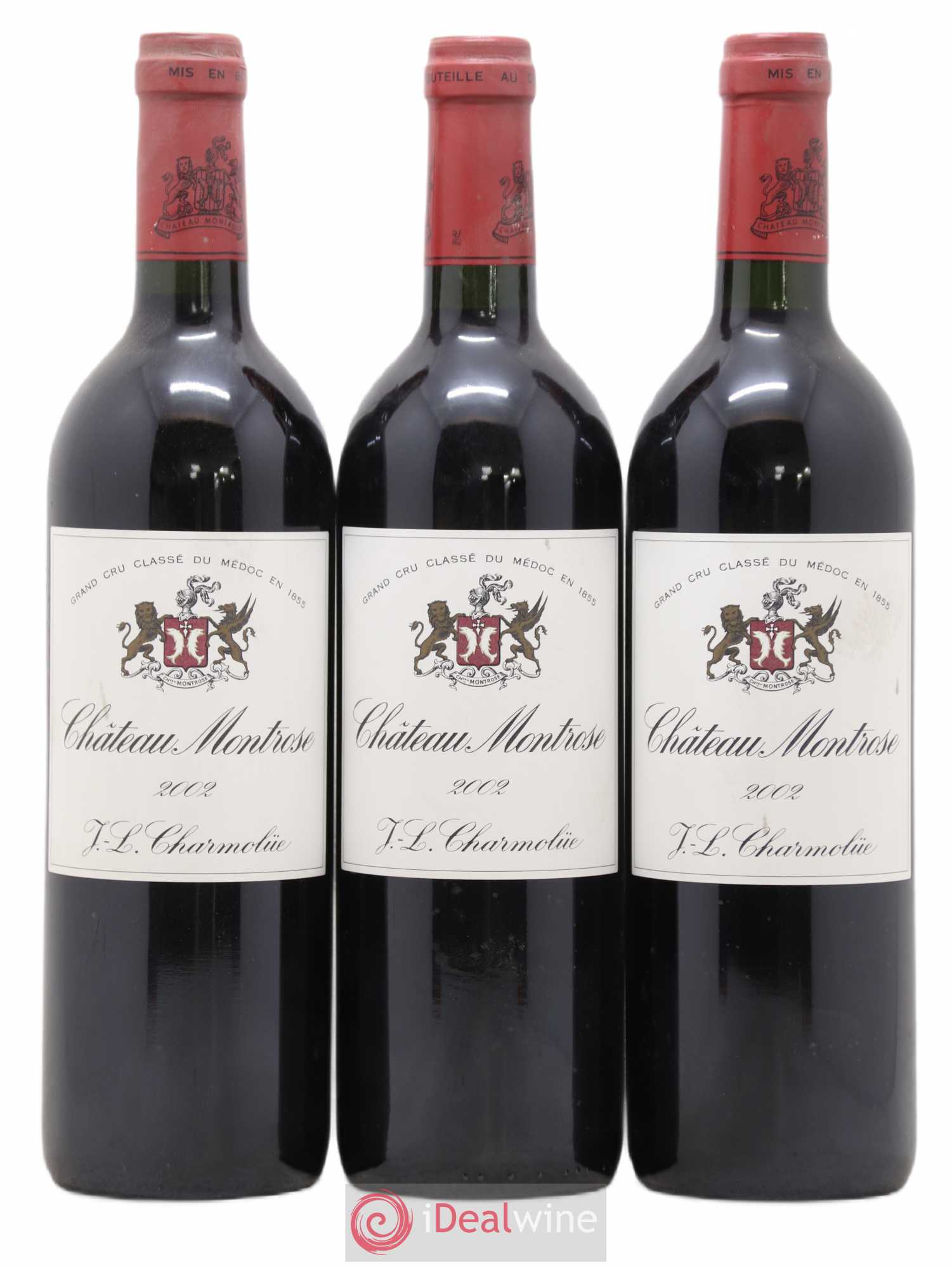 Château Montrose 2ème Grand Cru Classé 2002 - Lot de 3 bouteilles - 0