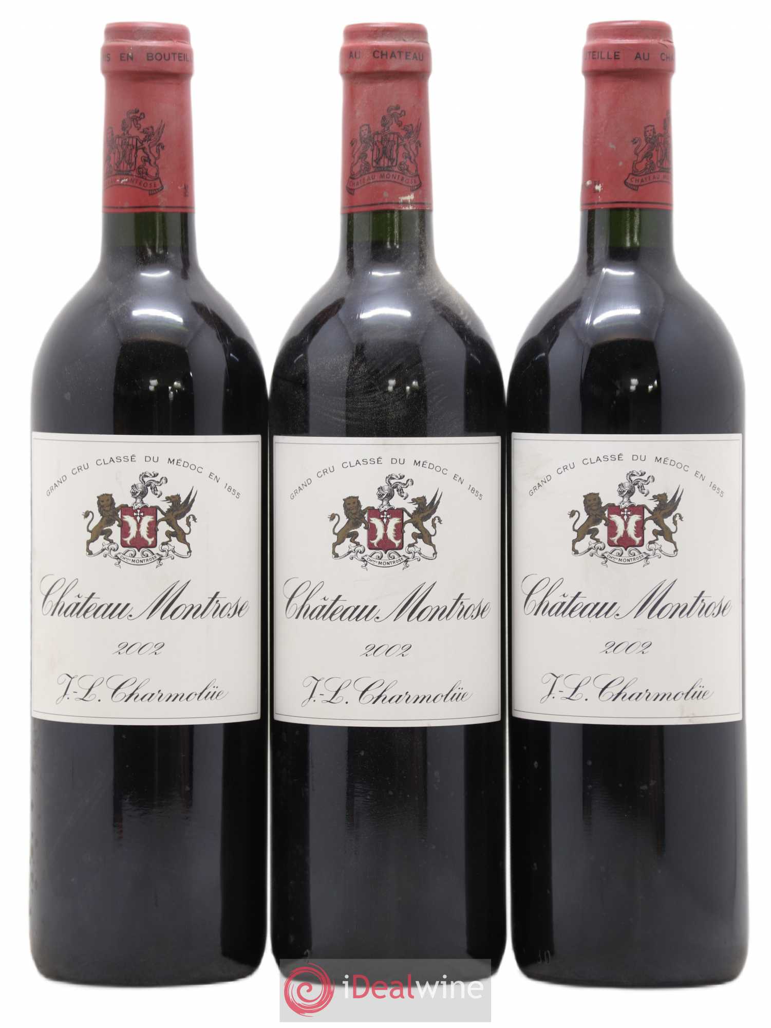 Château Montrose 2ème Grand Cru Classé 2002 - Lot de 3 bouteilles - 0