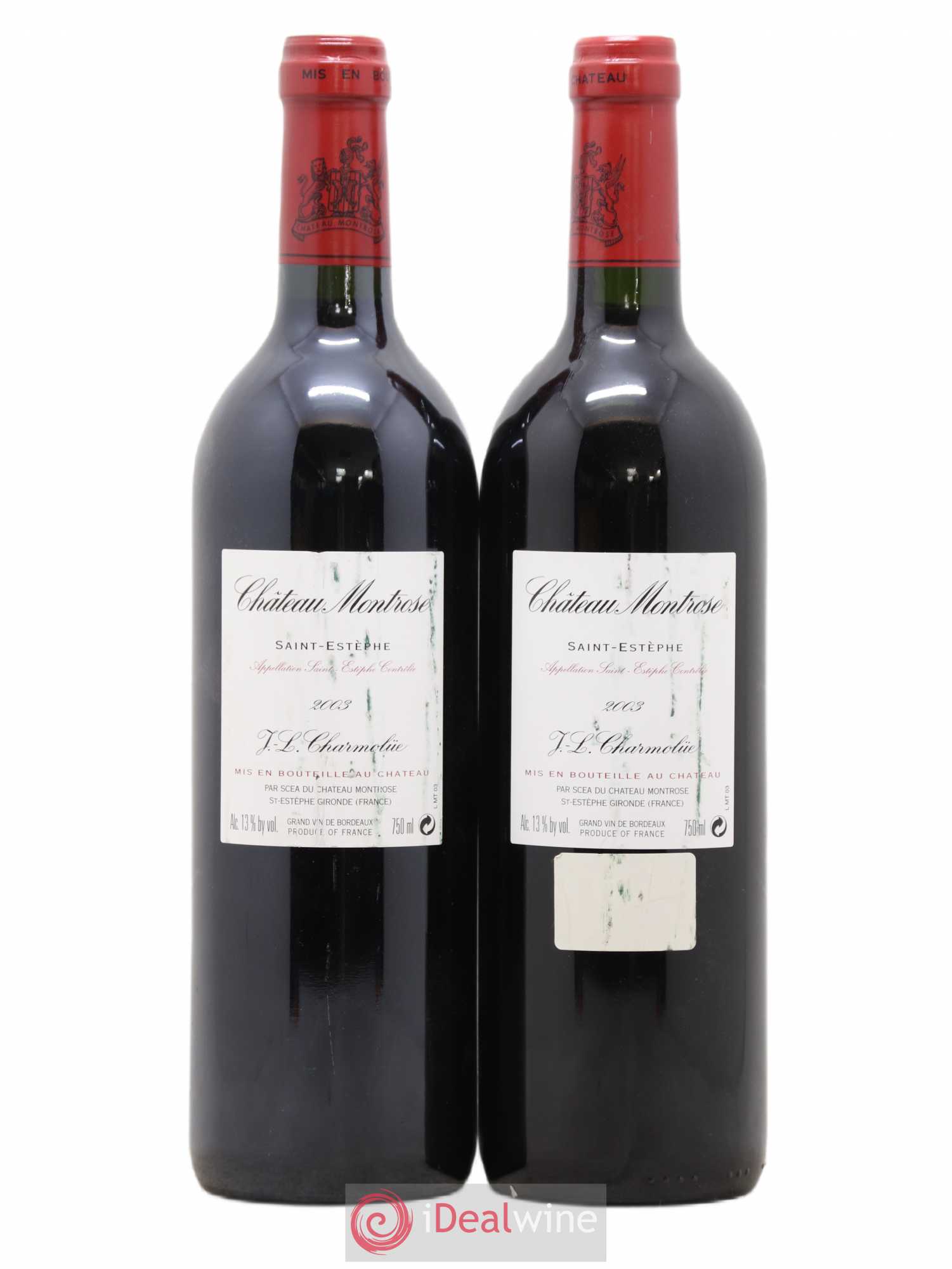 Château Montrose 2ème Grand Cru Classé 2003 - Lot de 2 bouteilles - 1