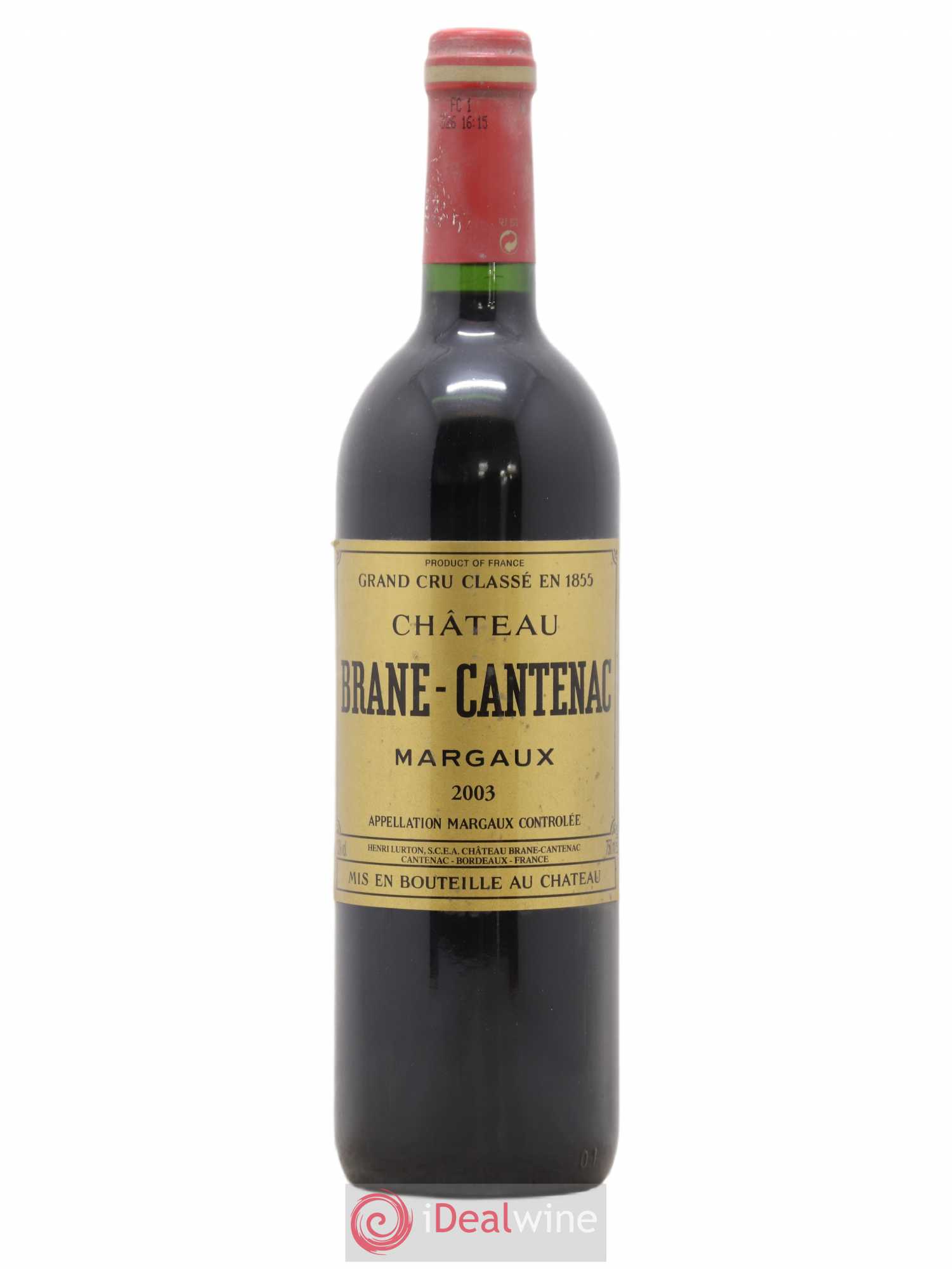 Château Brane Cantenac 2ème Grand Cru Classé 2003 - Lot de 1 bouteille - 0