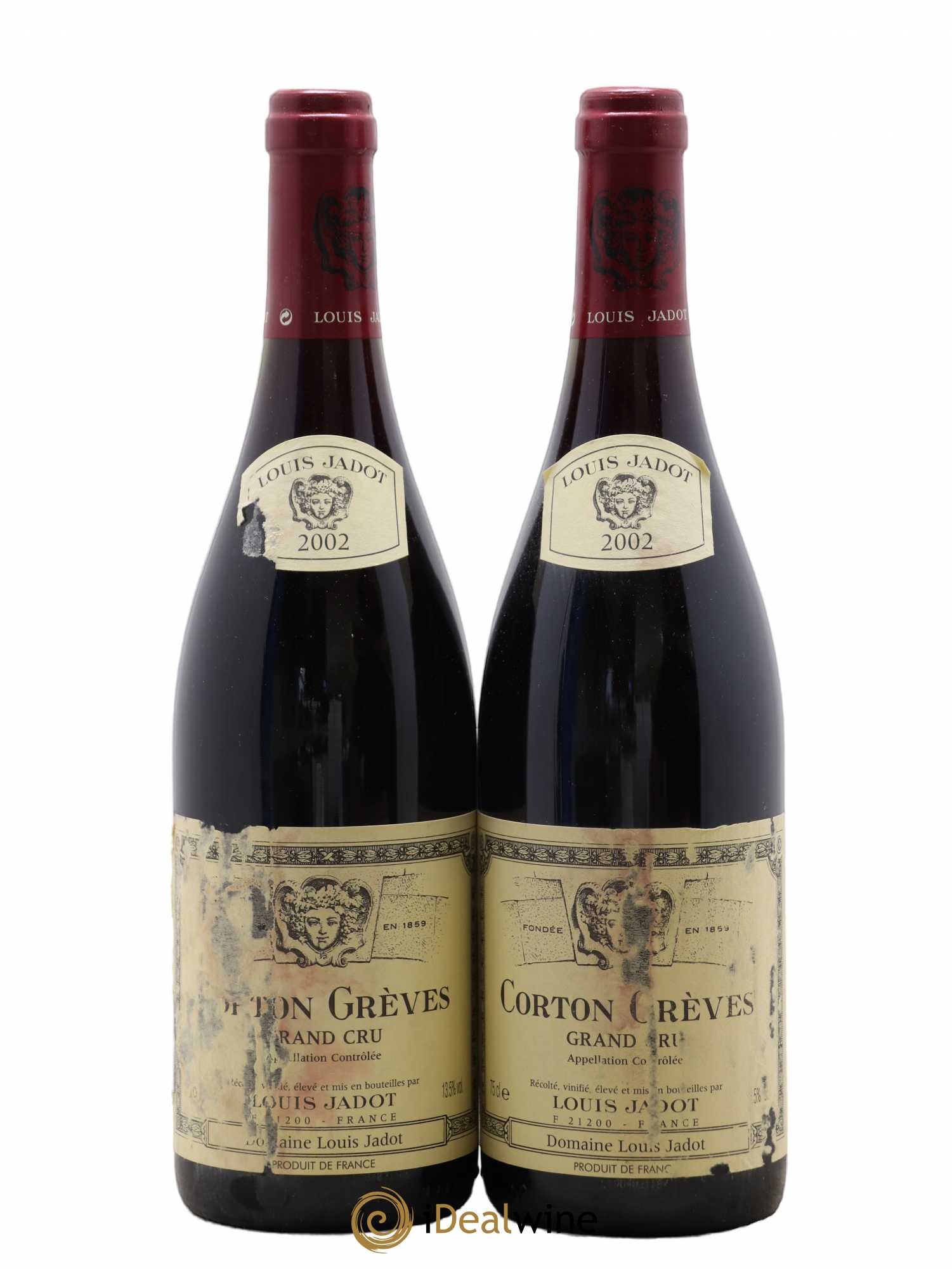 Corton Grand Cru Grèves Louis Jadot (Domaine) 2002 - Lot de 2 bouteilles - 0