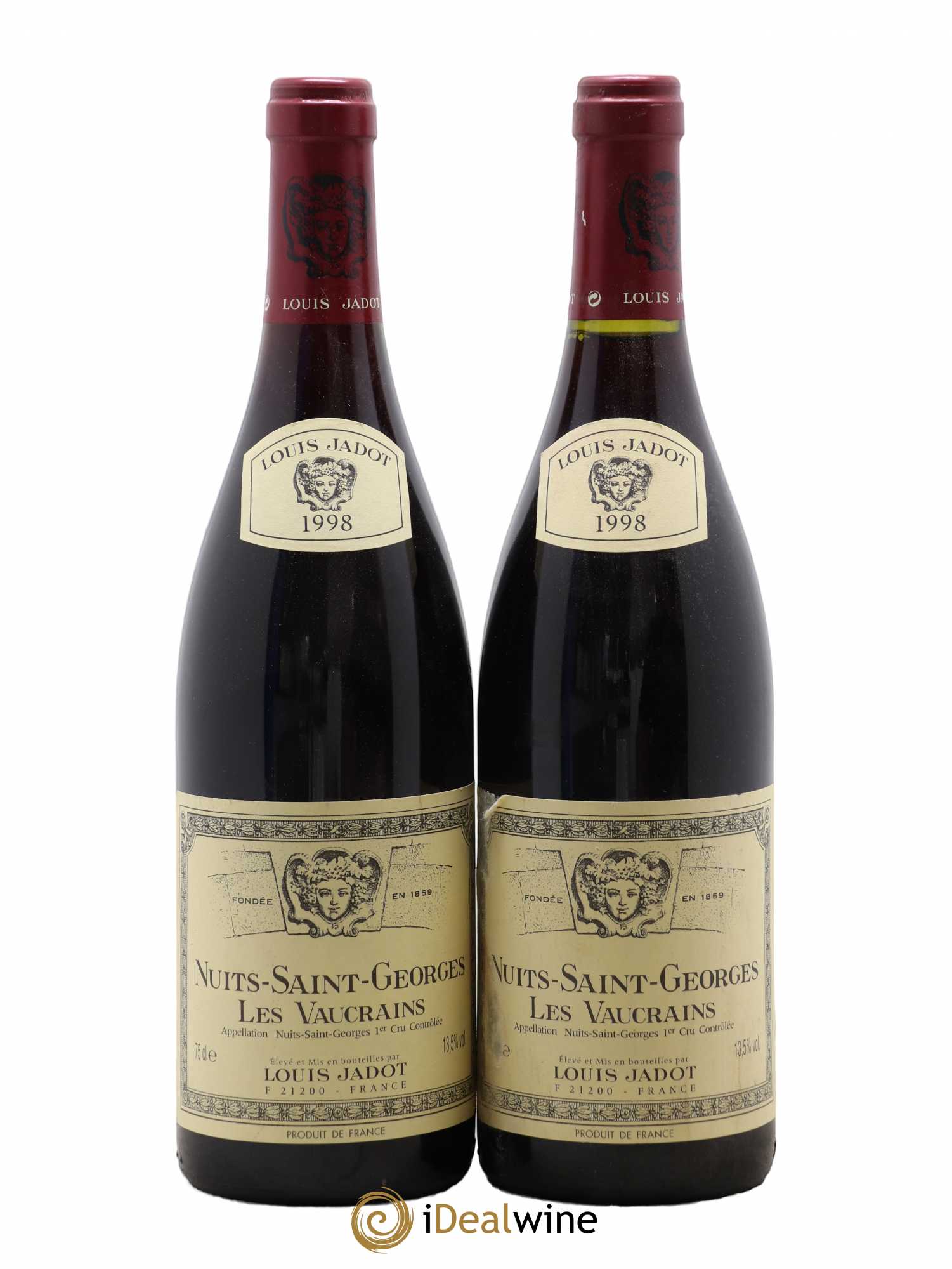 Nuits-Saint-Georges 1er Cru Les Vaucrains Louis Jadot 1998 - Lot de 2 bouteilles - 0