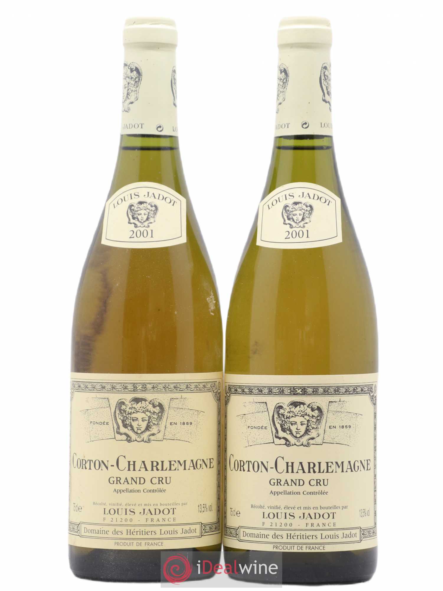 Corton-Charlemagne Grand Cru Maison Louis Jadot 2001 - Lot de 2 bouteilles - 0