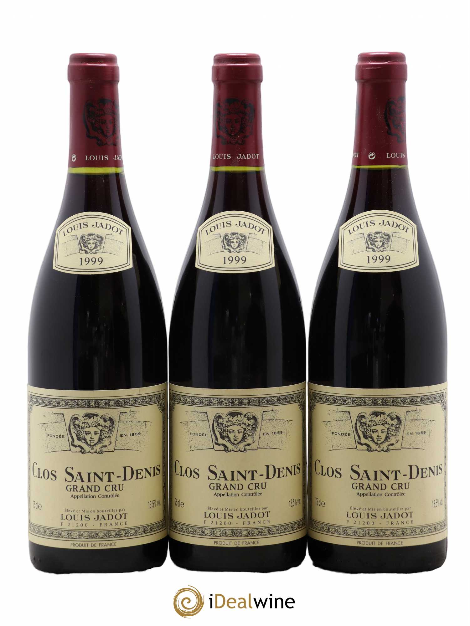 Clos Saint-Denis Grand Cru Maison Louis Jadot 1999 - Lot de 3 bouteilles - 0