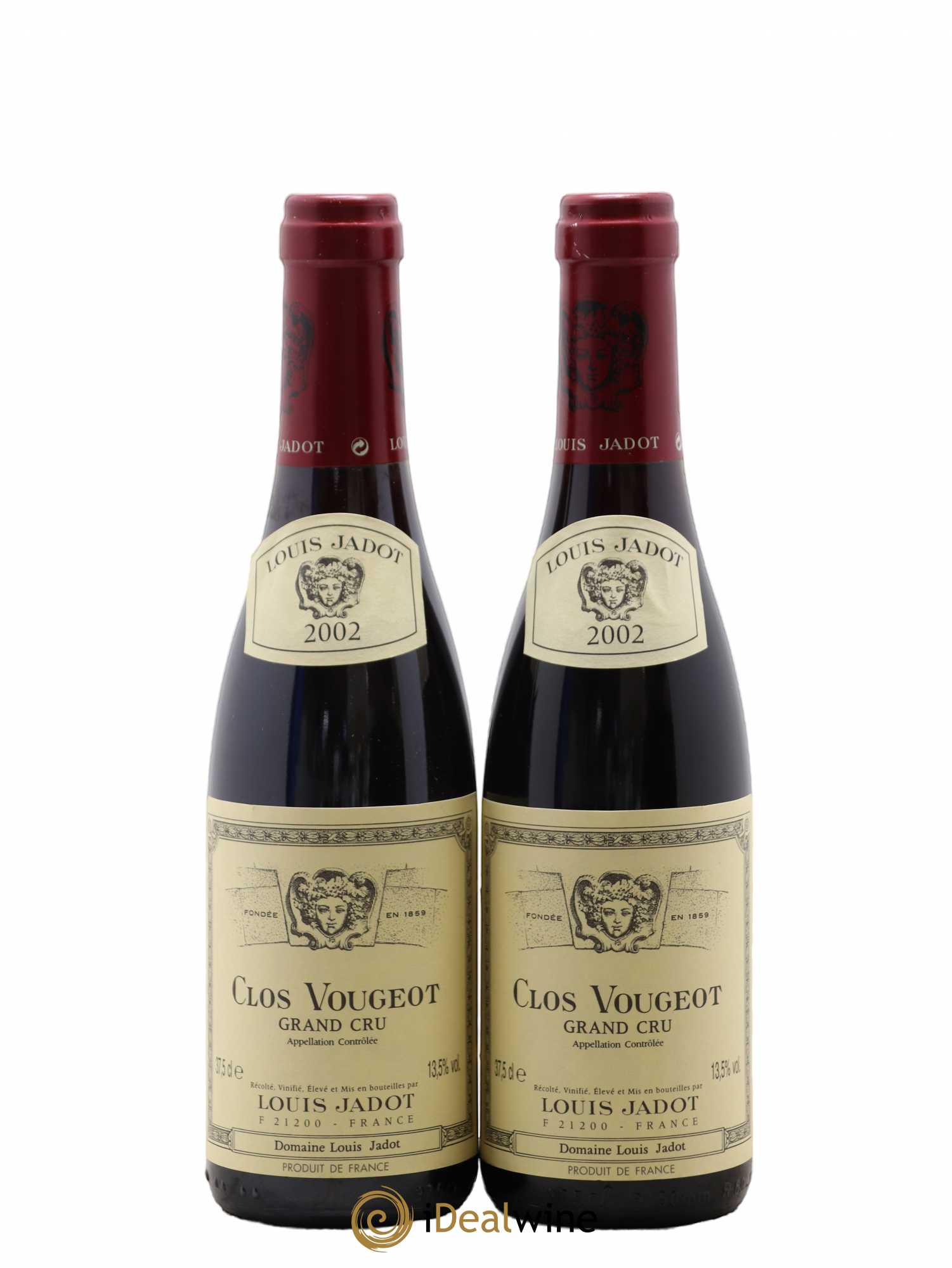 Clos de Vougeot Grand Cru Louis Jadot (Domaine) 2002 - Lot de 2 demi bouteilles - 0