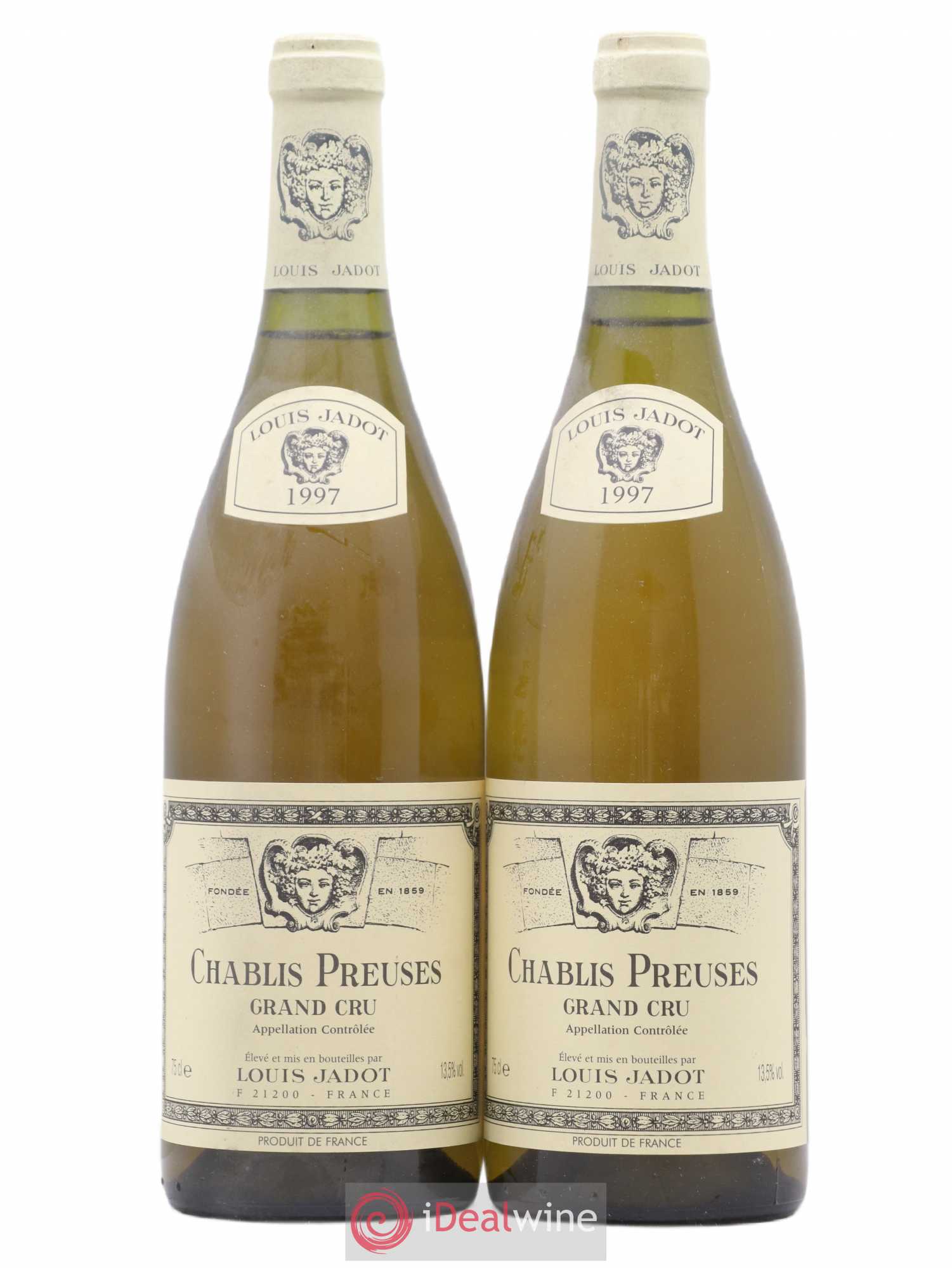 Chablis Grand Cru Jadot 1997 - Lot de 2 bouteilles - 0
