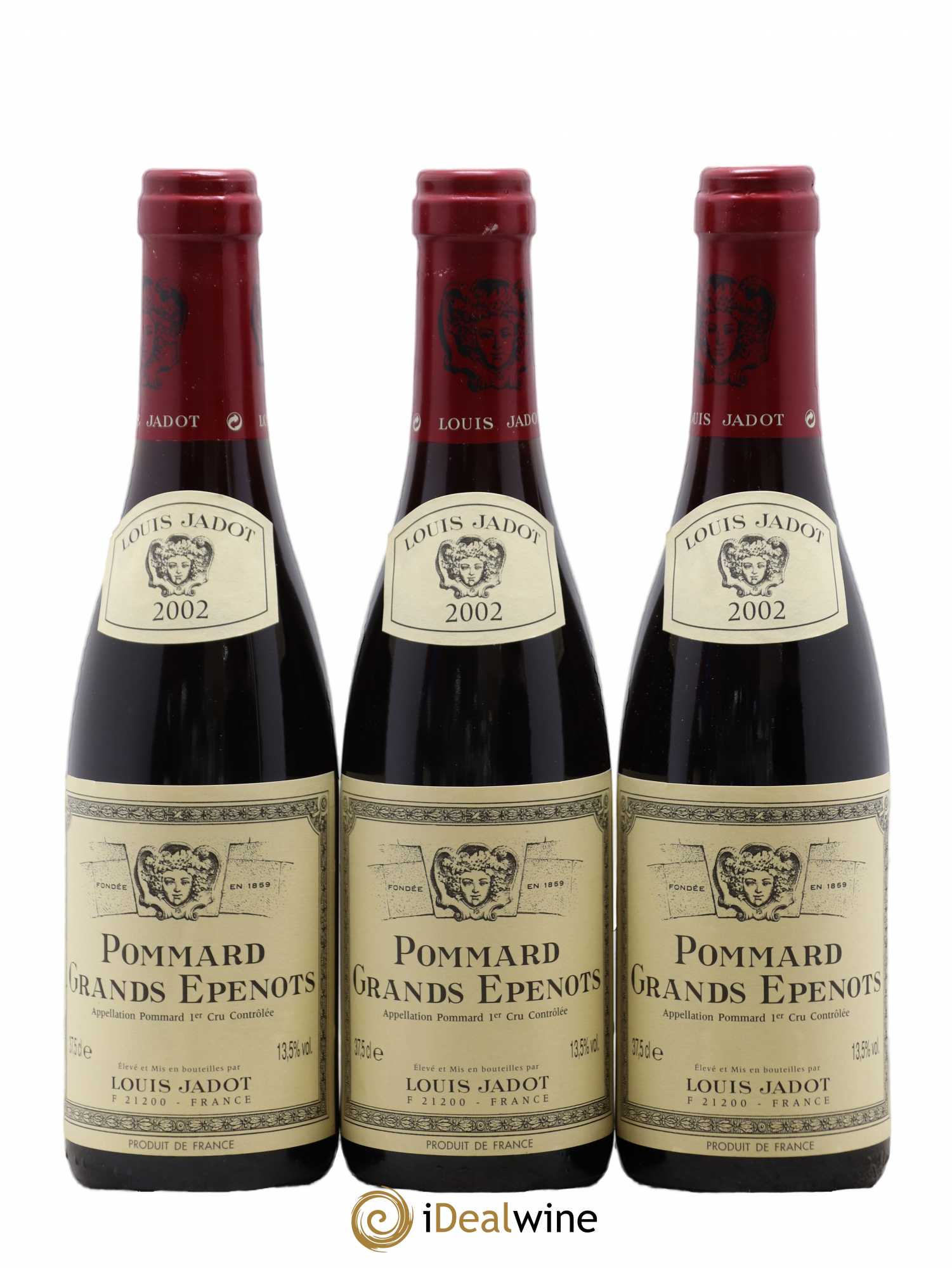 Pommard 1er Cru Les Grands Epenots Maison Louis Jadot 2002 - Lot de 6 demi bouteilles - 1