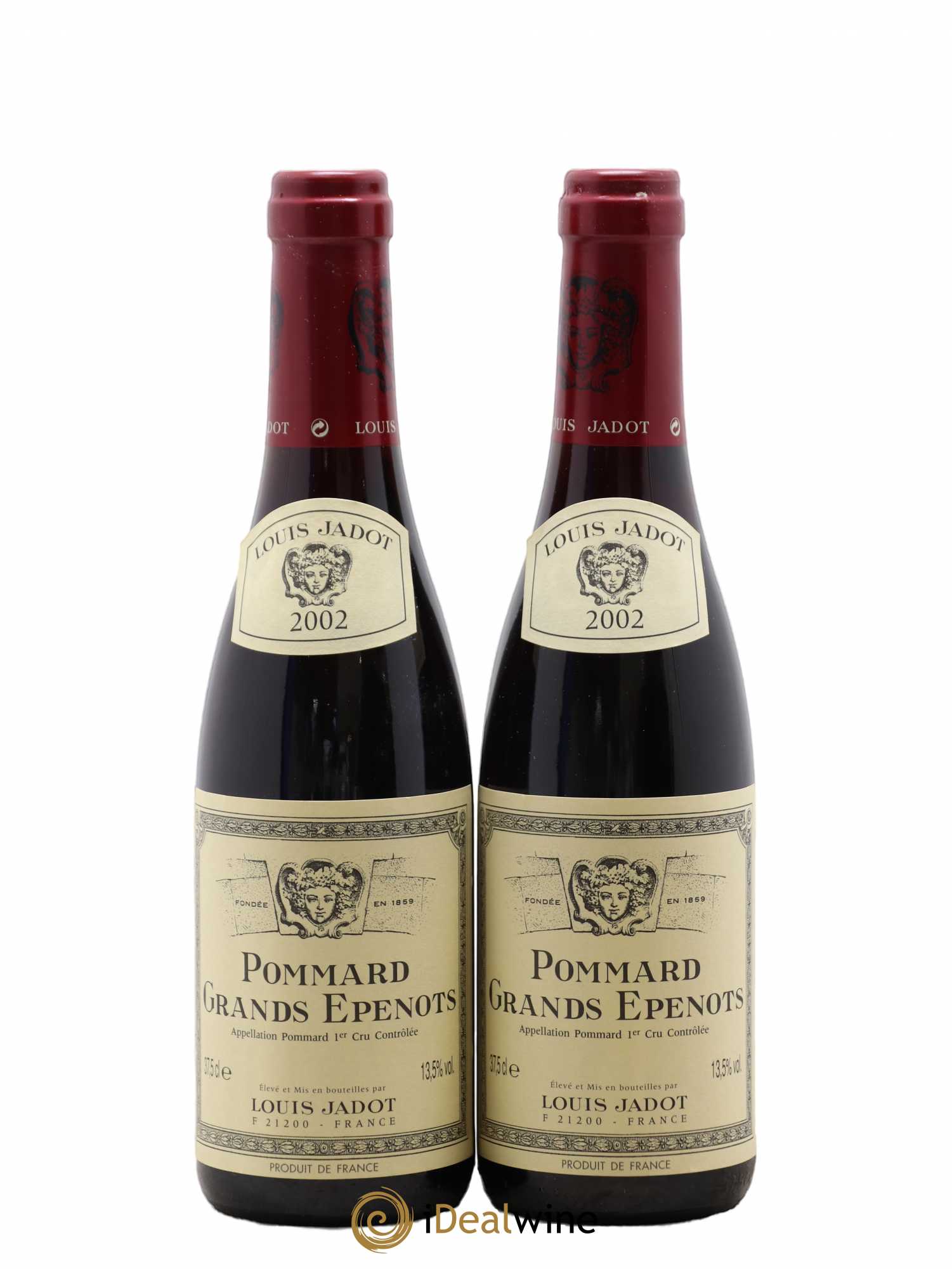 Pommard 1er Cru Les Grands Epenots Maison Louis Jadot 2002 - Lot de 2 demi bouteilles - 0
