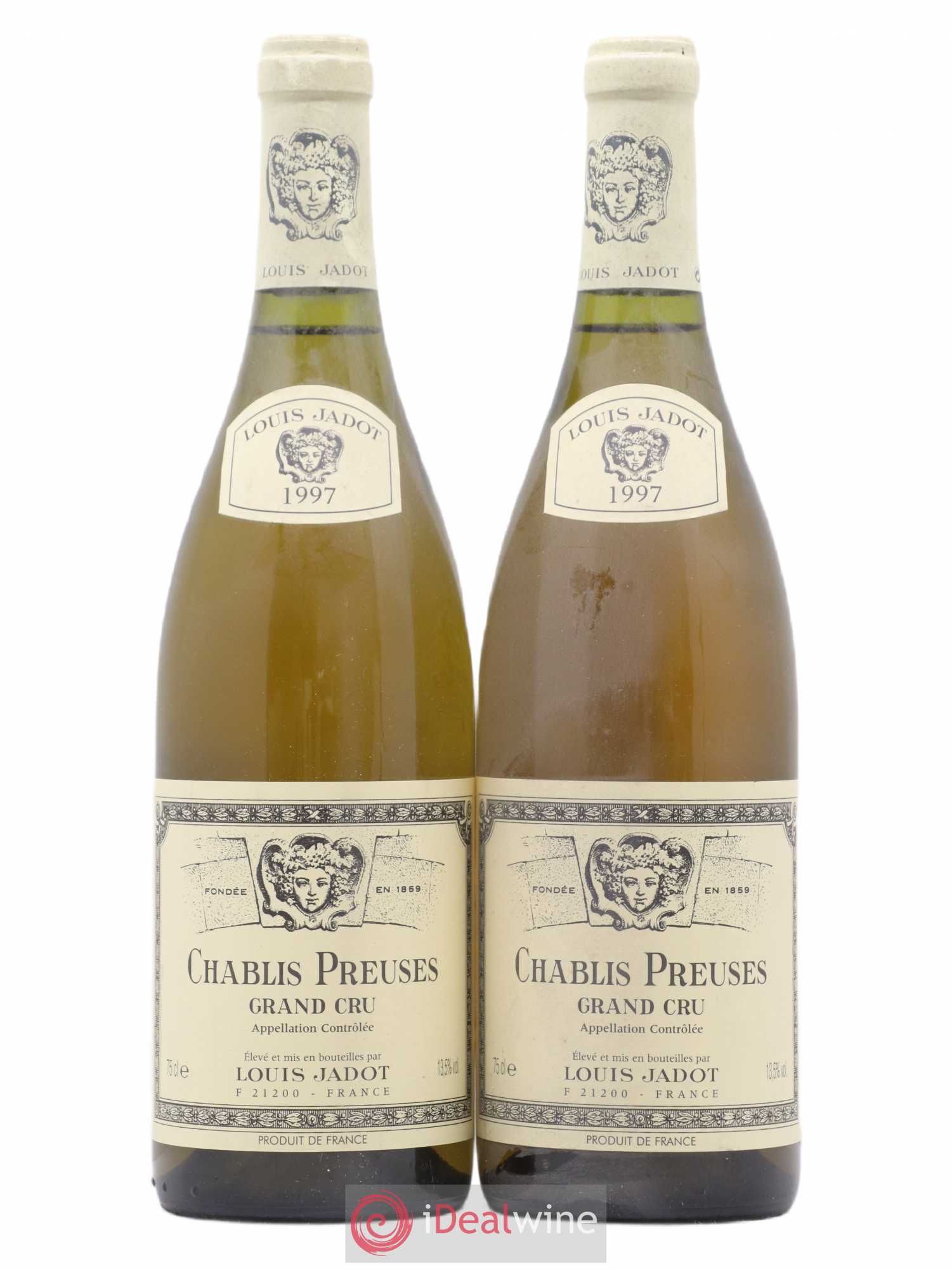 Chablis Grand Cru Jadot 1997 - Lot de 2 bouteilles - 0