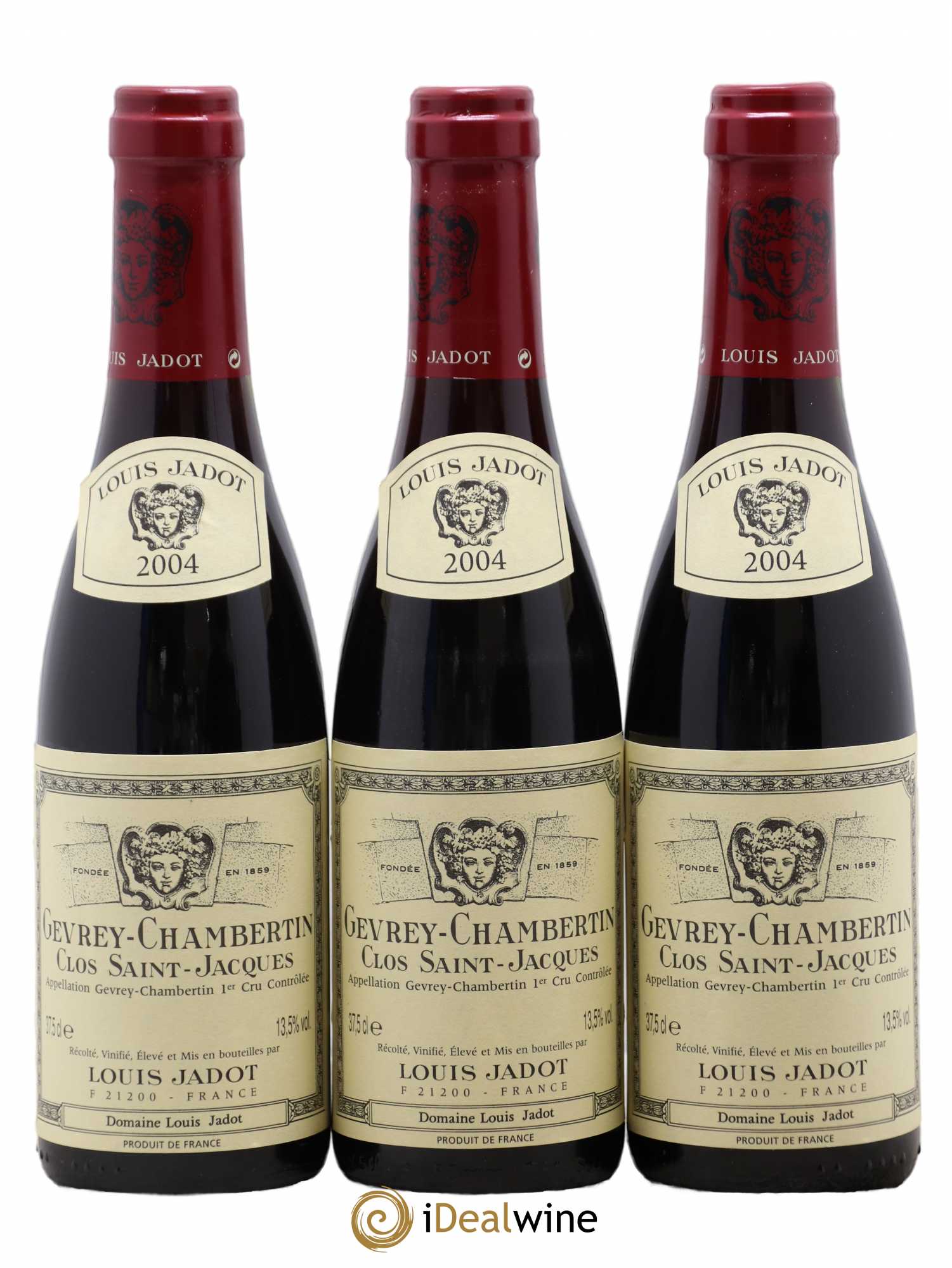 Gevrey-Chambertin 1er Cru Clos Saint Jacques Domaine Louis Jadot 2004 - Lot de 6 demi bouteilles - 1