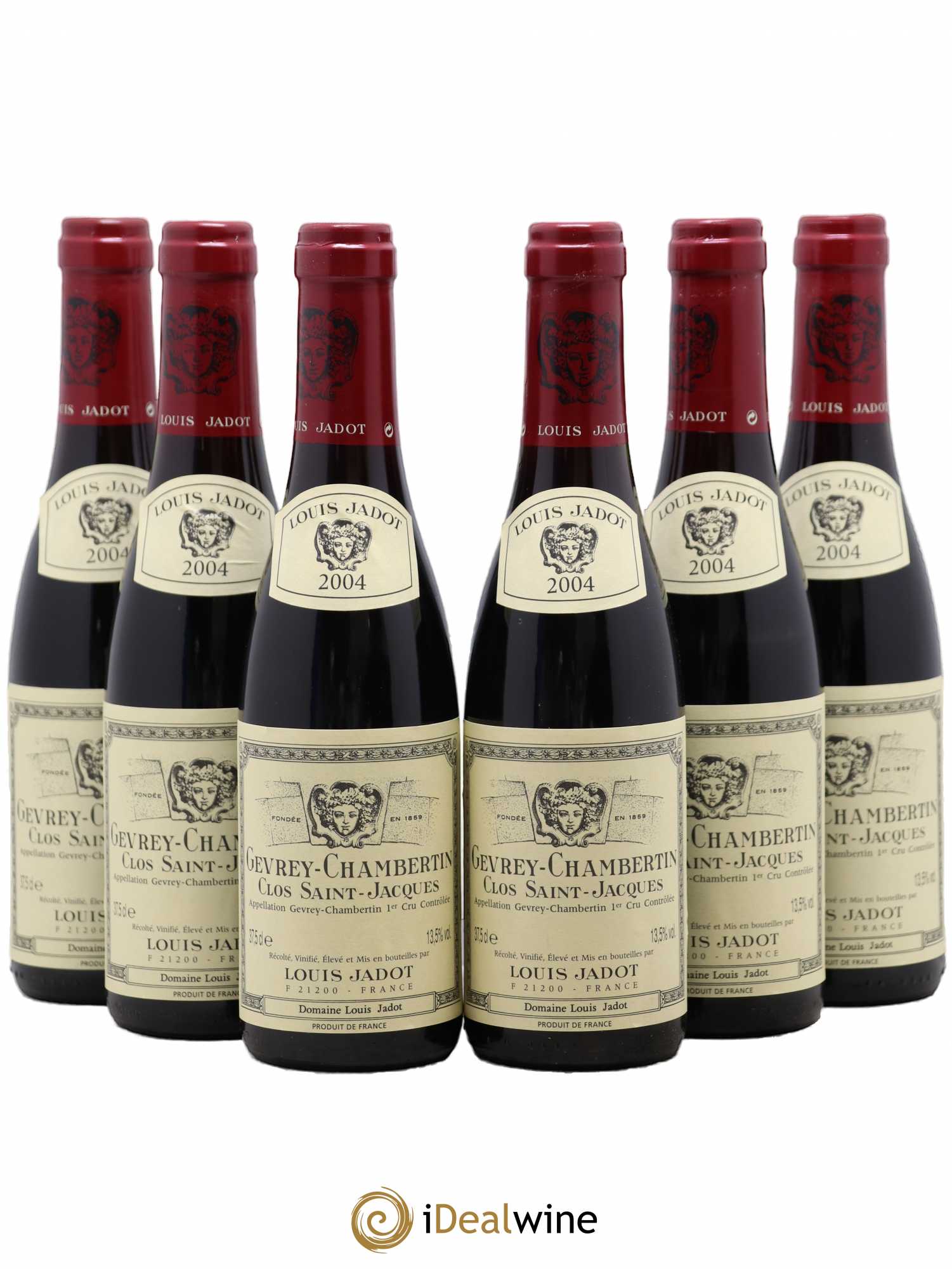 Gevrey-Chambertin 1er Cru Clos Saint Jacques Domaine Louis Jadot 2004 - Lot de 6 demi bouteilles - 0