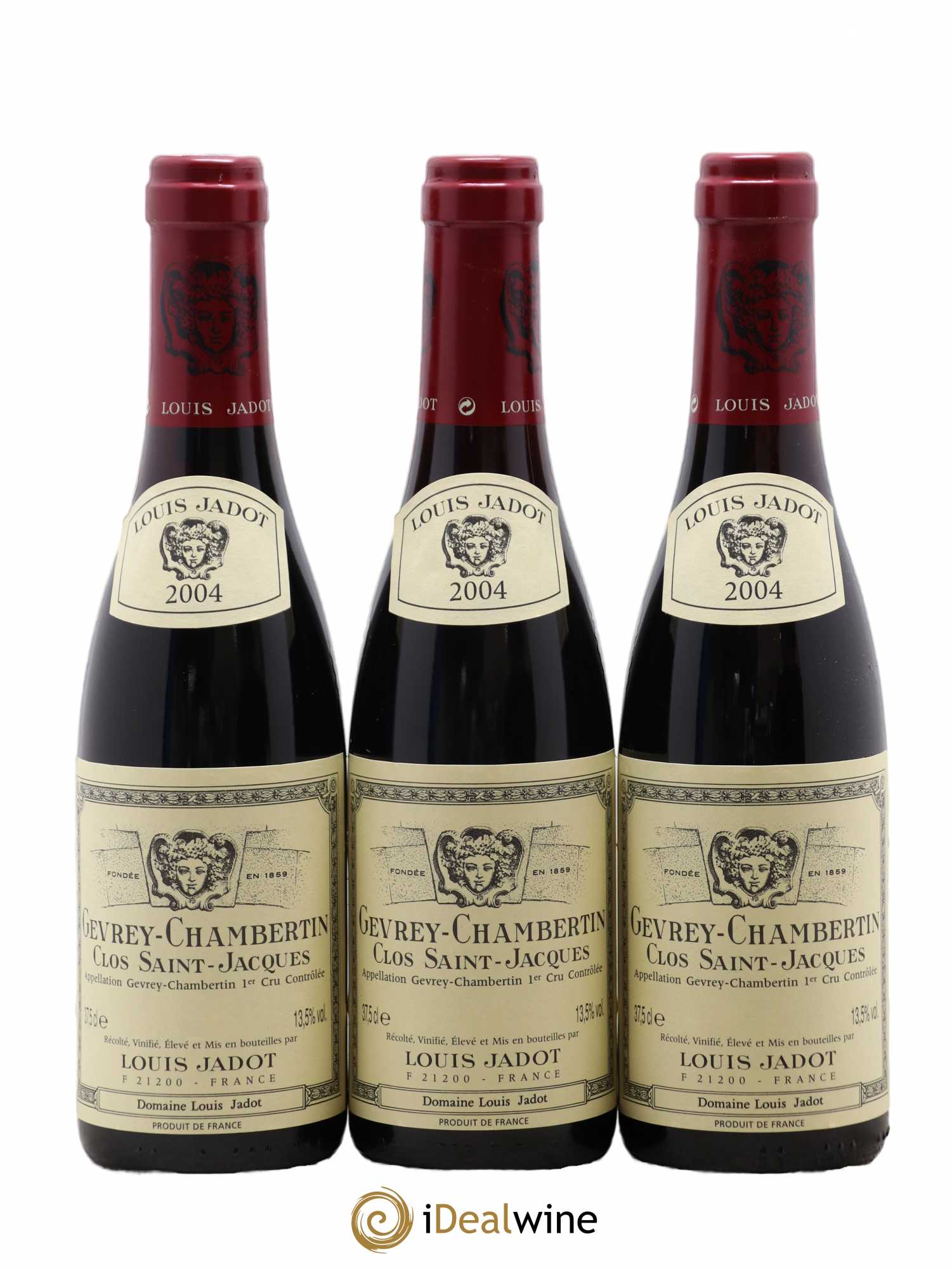 Gevrey-Chambertin 1er Cru Clos Saint Jacques Domaine Louis Jadot 2004 - Lot de 3 demi bouteilles - 0
