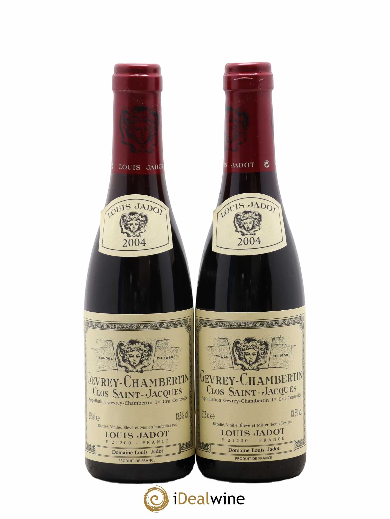 Gevrey-Chambertin 1er Cru Clos Saint Jacques Domaine Louis Jadot 2004 - Lot de 2 demi bouteilles - 0