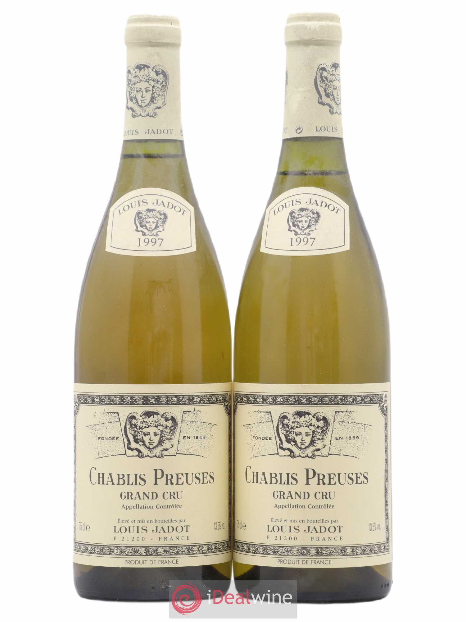 Chablis Grand Cru Jadot 1997 - Lot de 2 bouteilles - 0