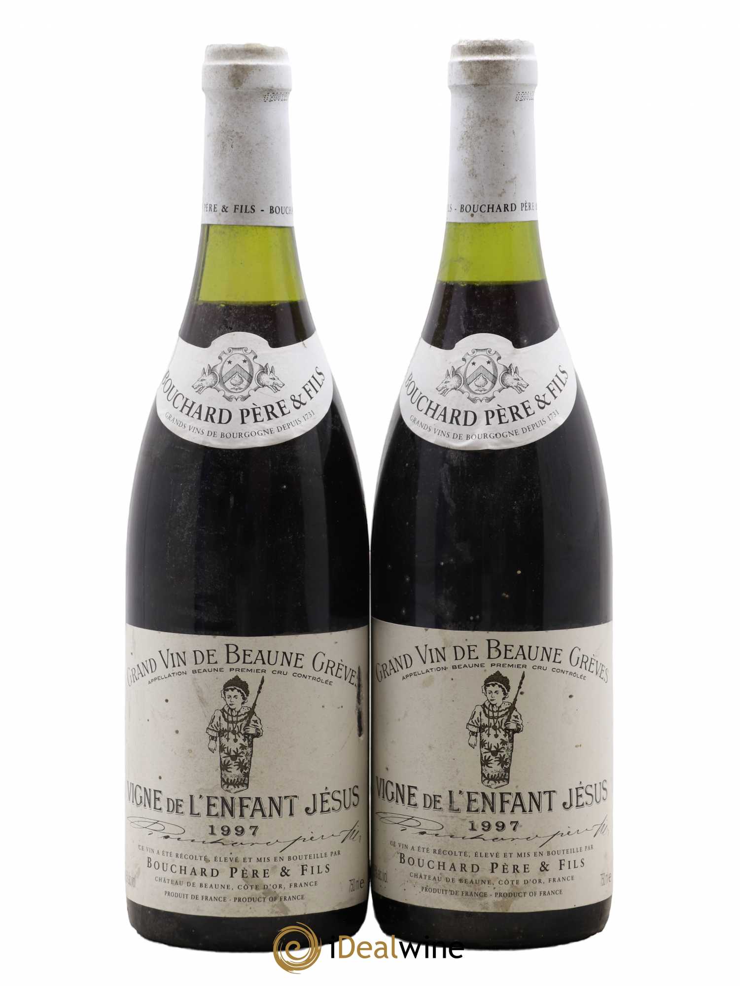 Beaune 1er Cru Grèves - Vigne de l'Enfant Jésus Bouchard Père & Fils 1997 - Lot de 2 bouteilles - 0