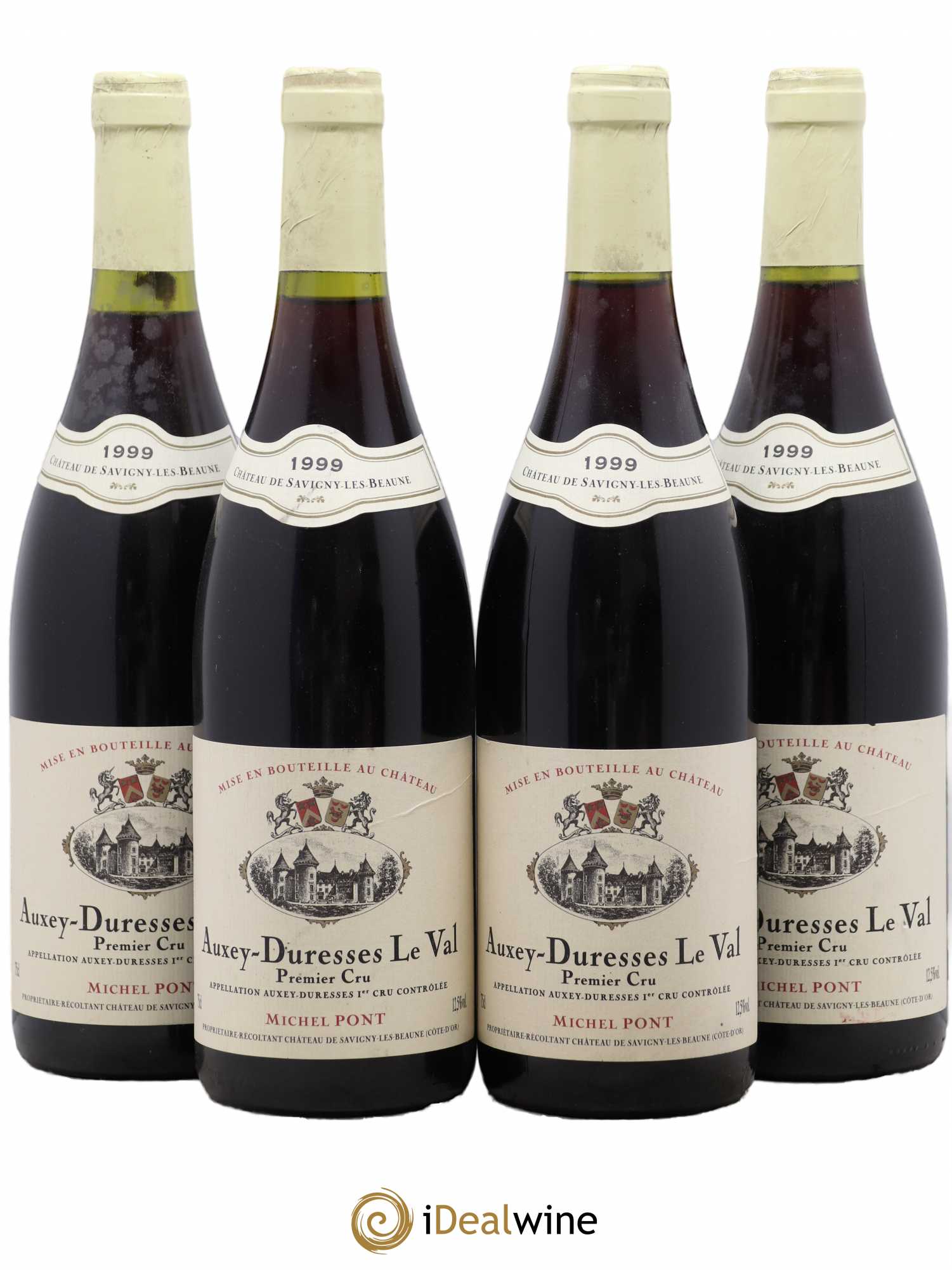 Auxey-Duresses 1er Cru Le Val Domaine Michel Pont 1999 - Lotto di 4 bottiglie - 0