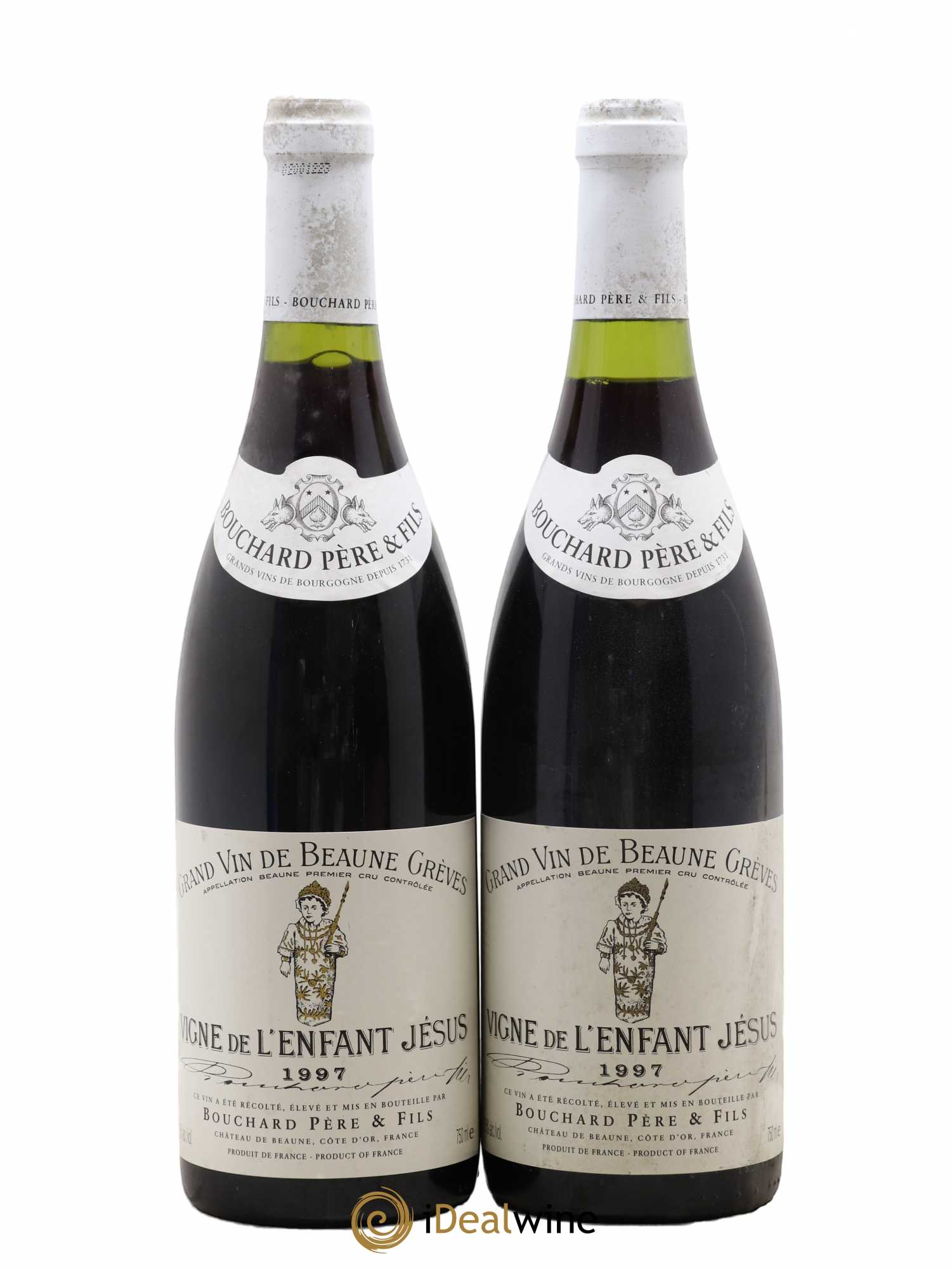 Beaune 1er Cru Grèves - Vigne de l'Enfant Jésus Bouchard Père & Fils 1997 - Lot de 2 bouteilles - 0