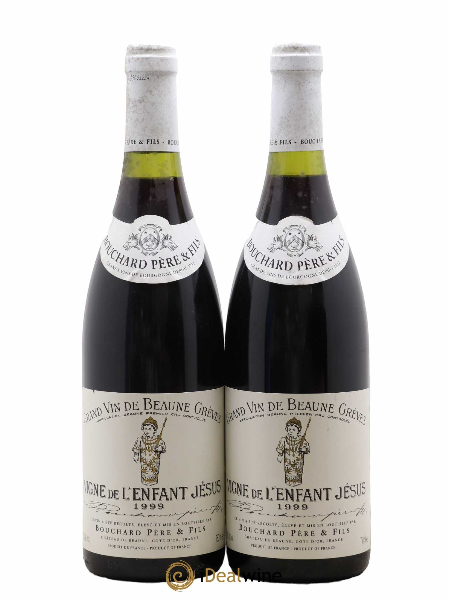Beaune 1er Cru Grèves - Vigne de l'Enfant Jésus Bouchard Père & Fils 1999 - Lot de 2 bouteilles - 0