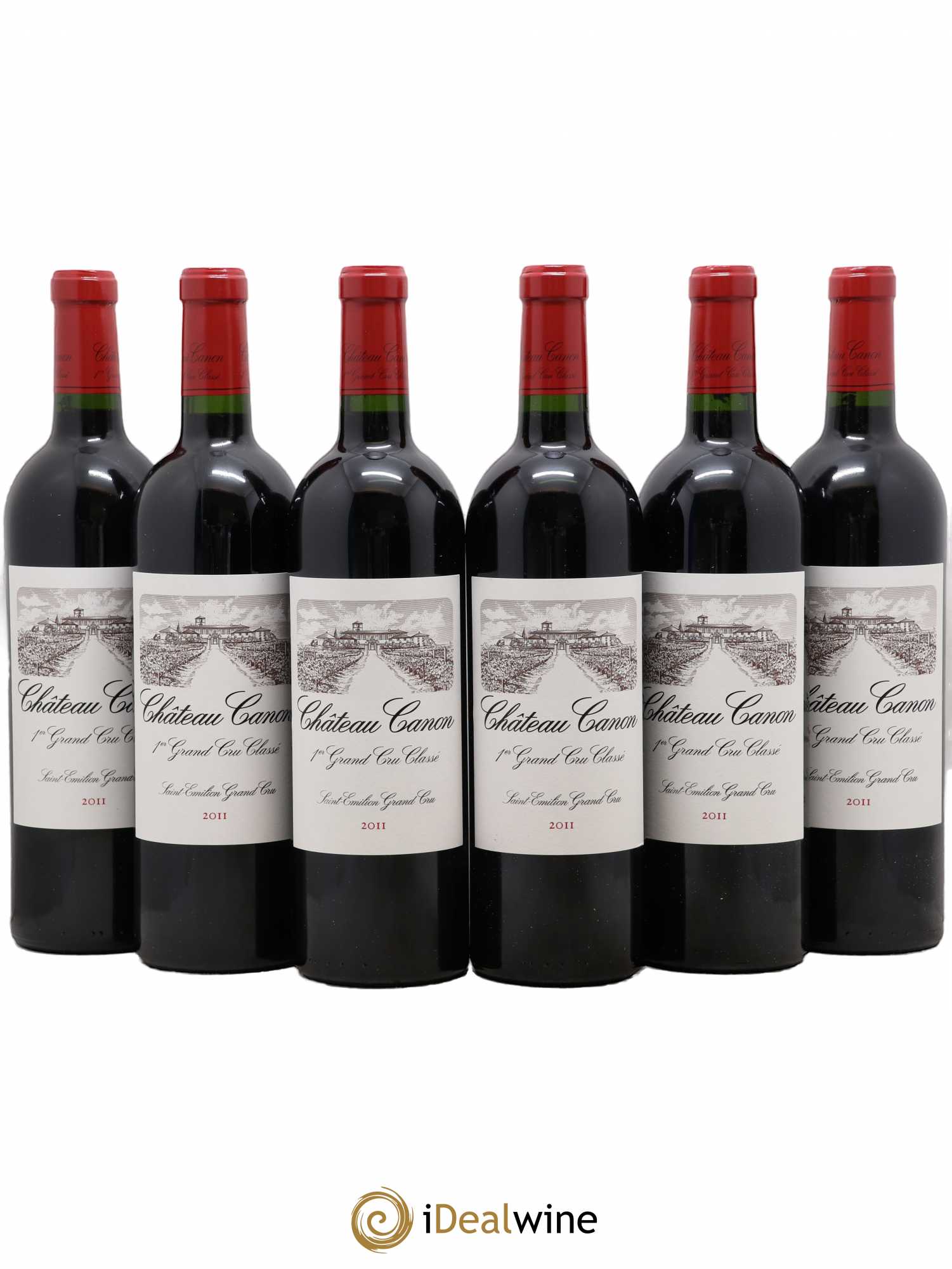 Château Canon 1er Grand Cru Classé B 2011 - Lot de 6 bouteilles - 0
