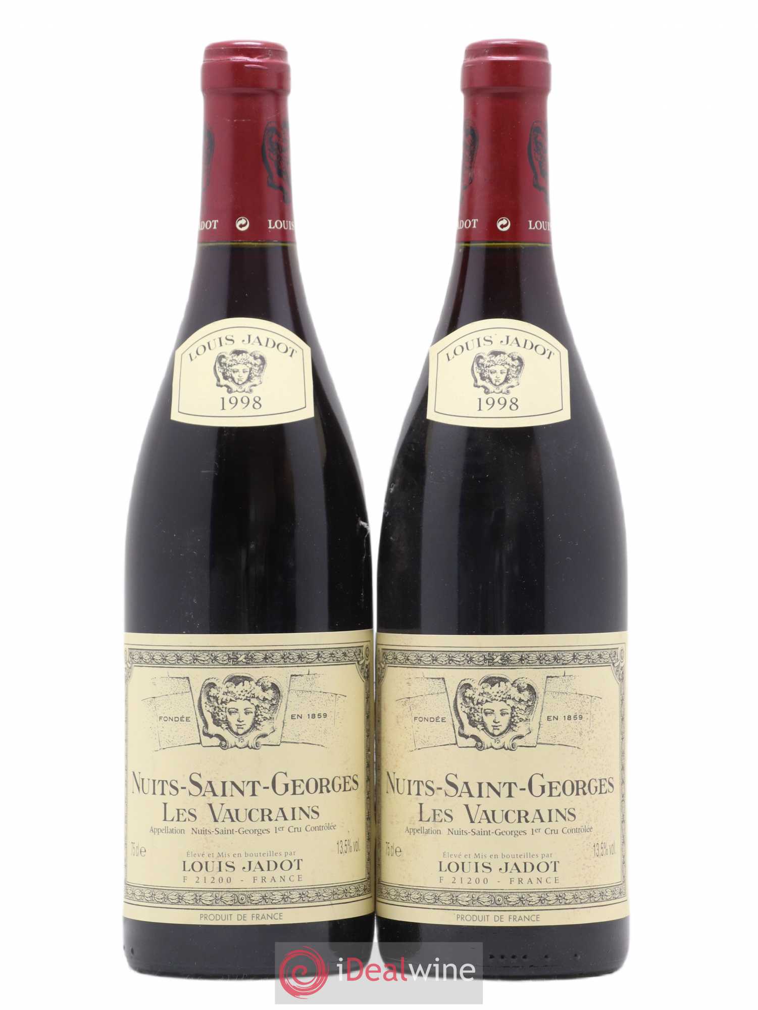 Nuits-Saint-Georges 1er Cru Les Vaucrains Louis Jadot 1998 - Lot de 2 bouteilles - 0