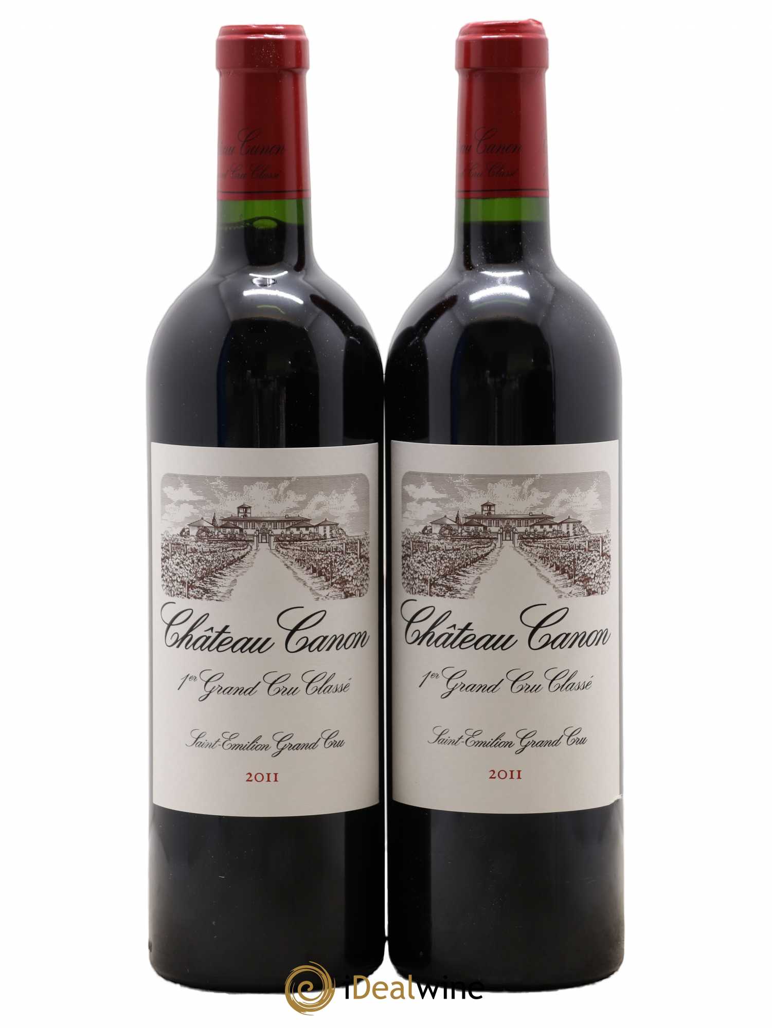 Château Canon 1er Grand Cru Classé B 2011 - Lot de 2 bouteilles - 0