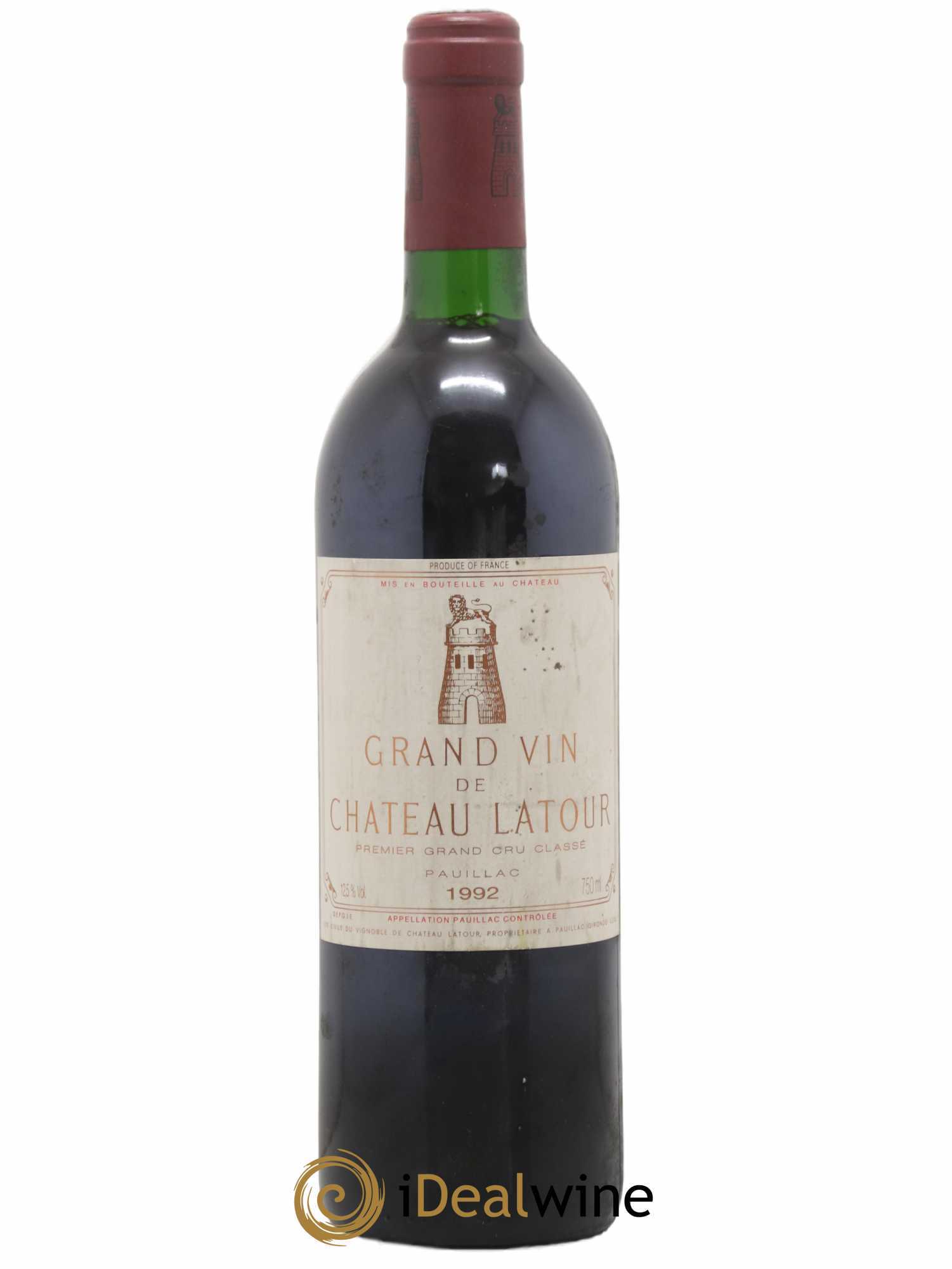 Château Latour 1er Grand Cru Classé 1992 - Lot de 1 bouteille - 0