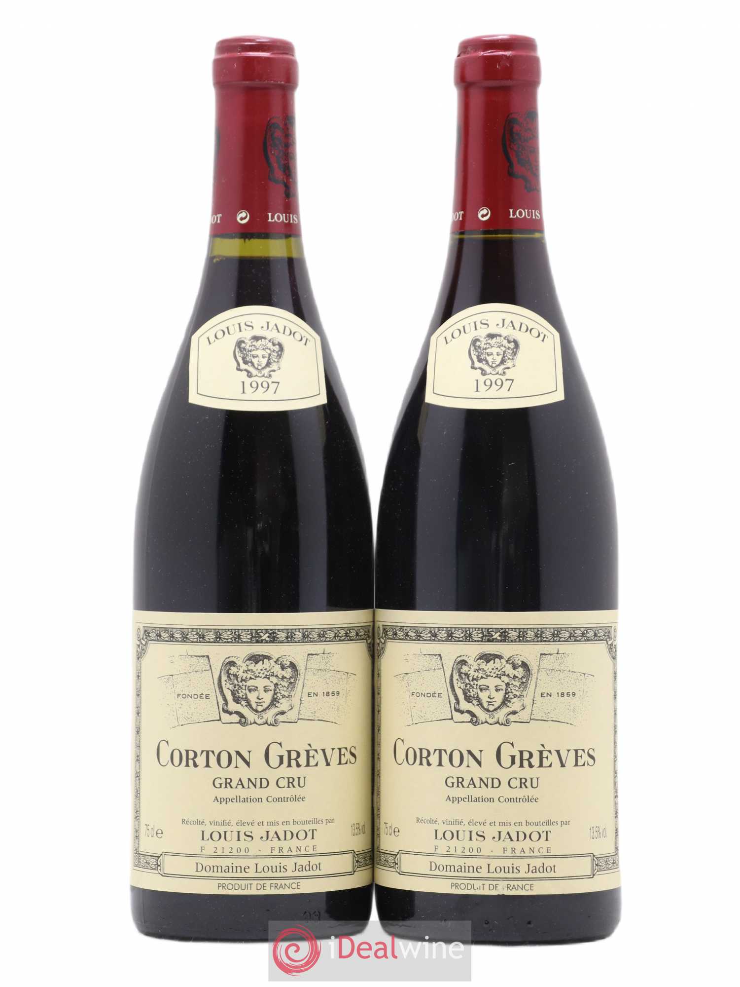 Corton Grand Cru Grèves Louis Jadot (Domaine) 1997 - Lot de 2 bouteilles - 0