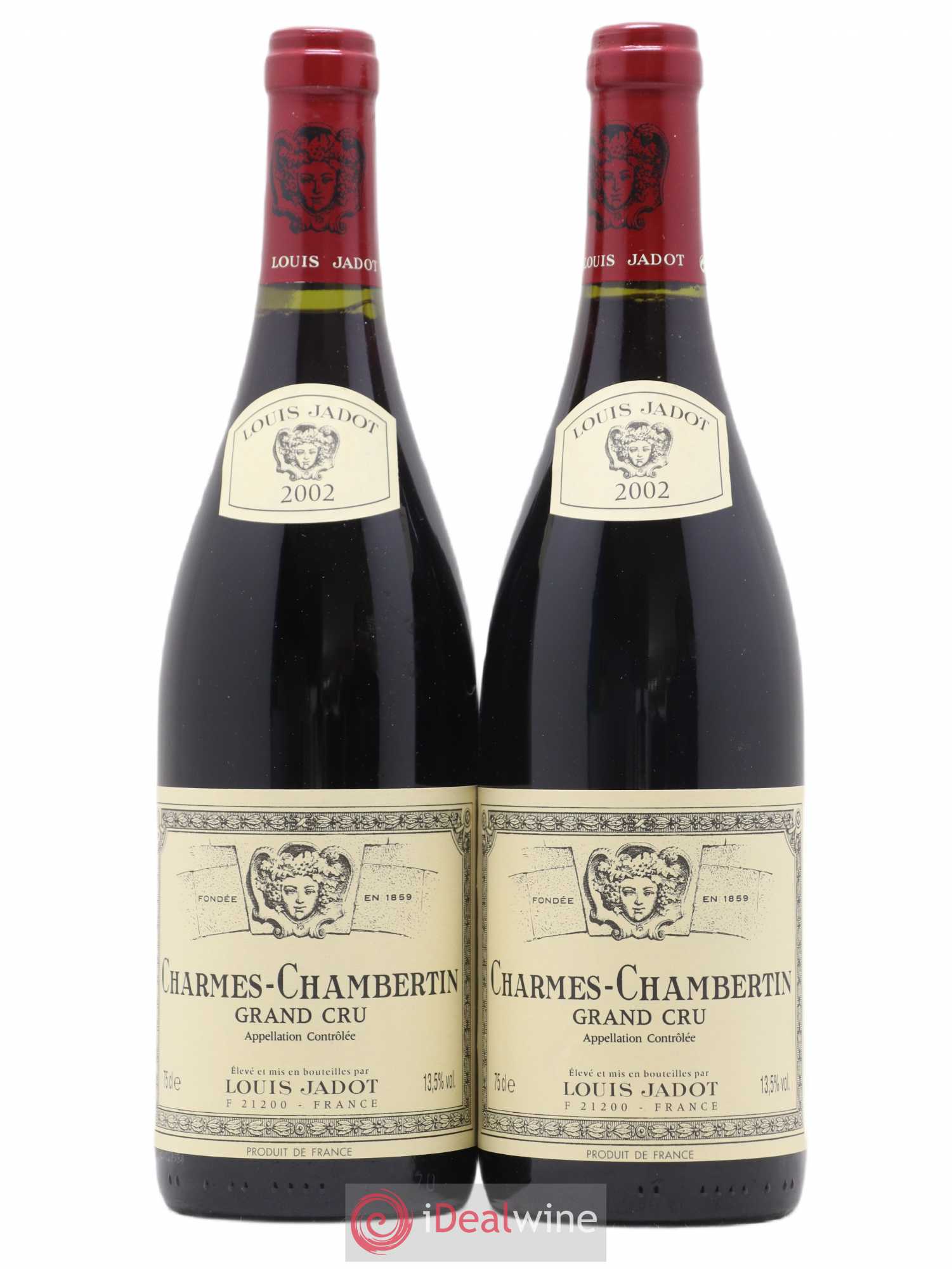 Charmes-Chambertin Grand Cru Maison Louis Jadot 2002 - Lot de 2 bouteilles - 0