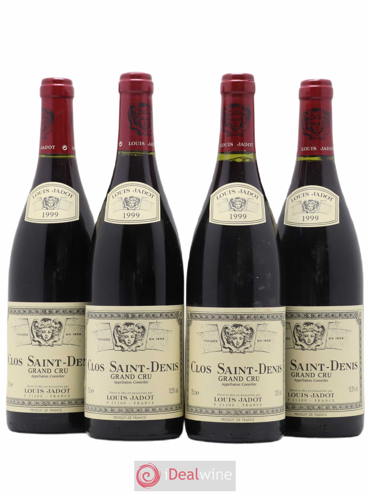 Clos Saint-Denis Grand Cru Maison Louis Jadot 1999 - Lot de 4 bouteilles - 0