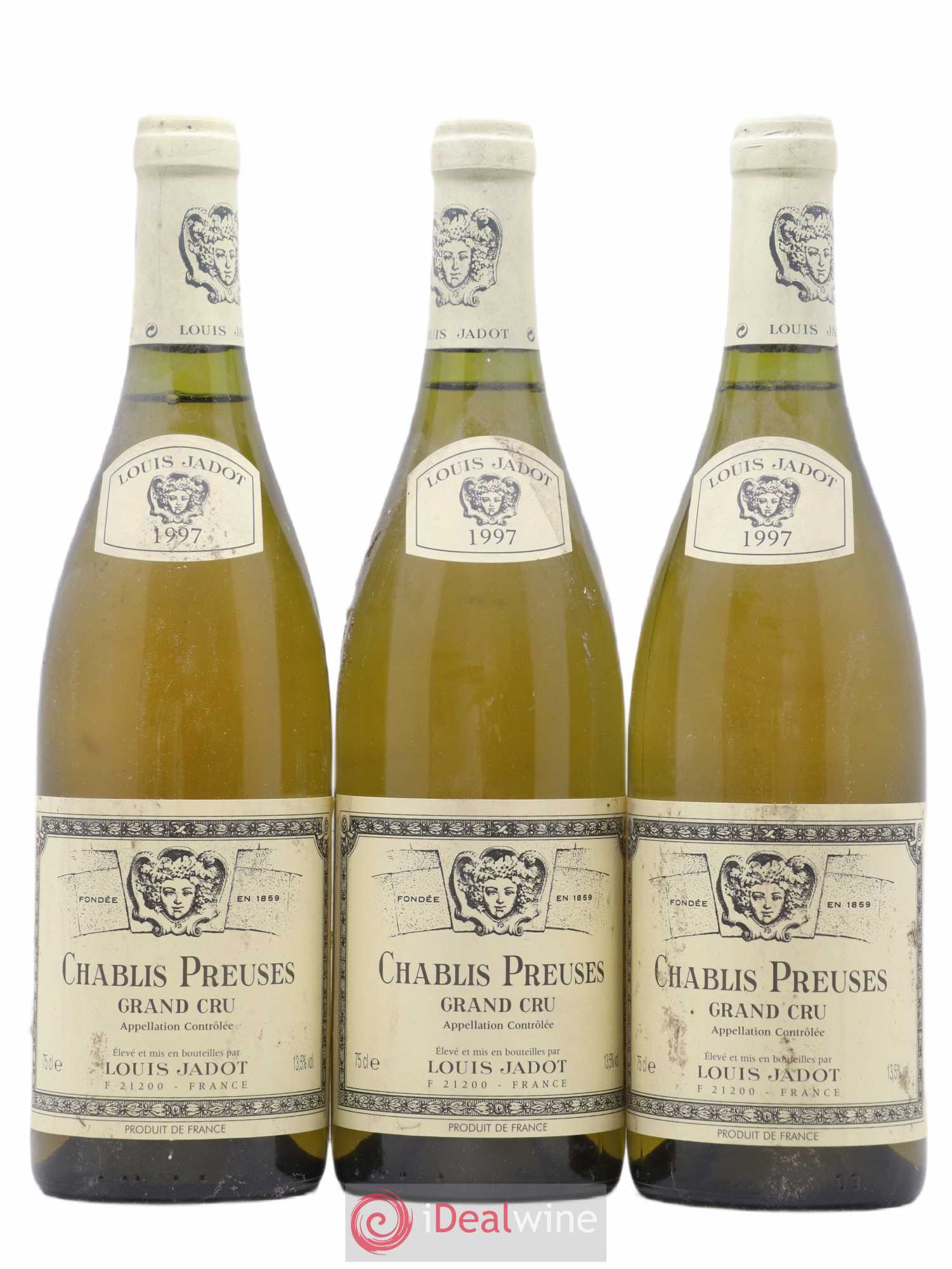 Chablis Grand Cru Jadot 1997 - Lot de 3 bouteilles - 0