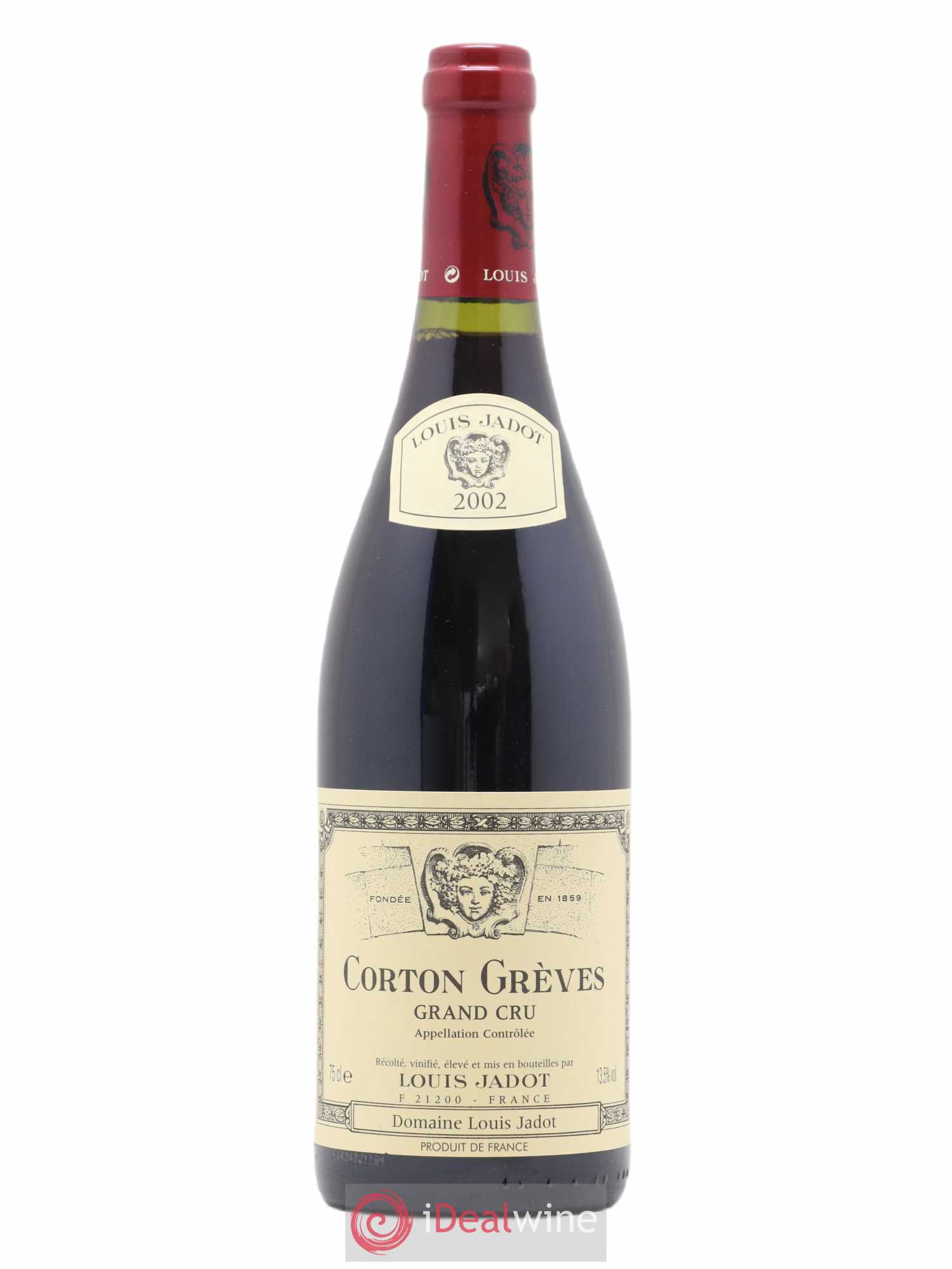 Corton Grand Cru Grèves Louis Jadot (Domaine) 2002 - Lot de 1 bouteille - 0