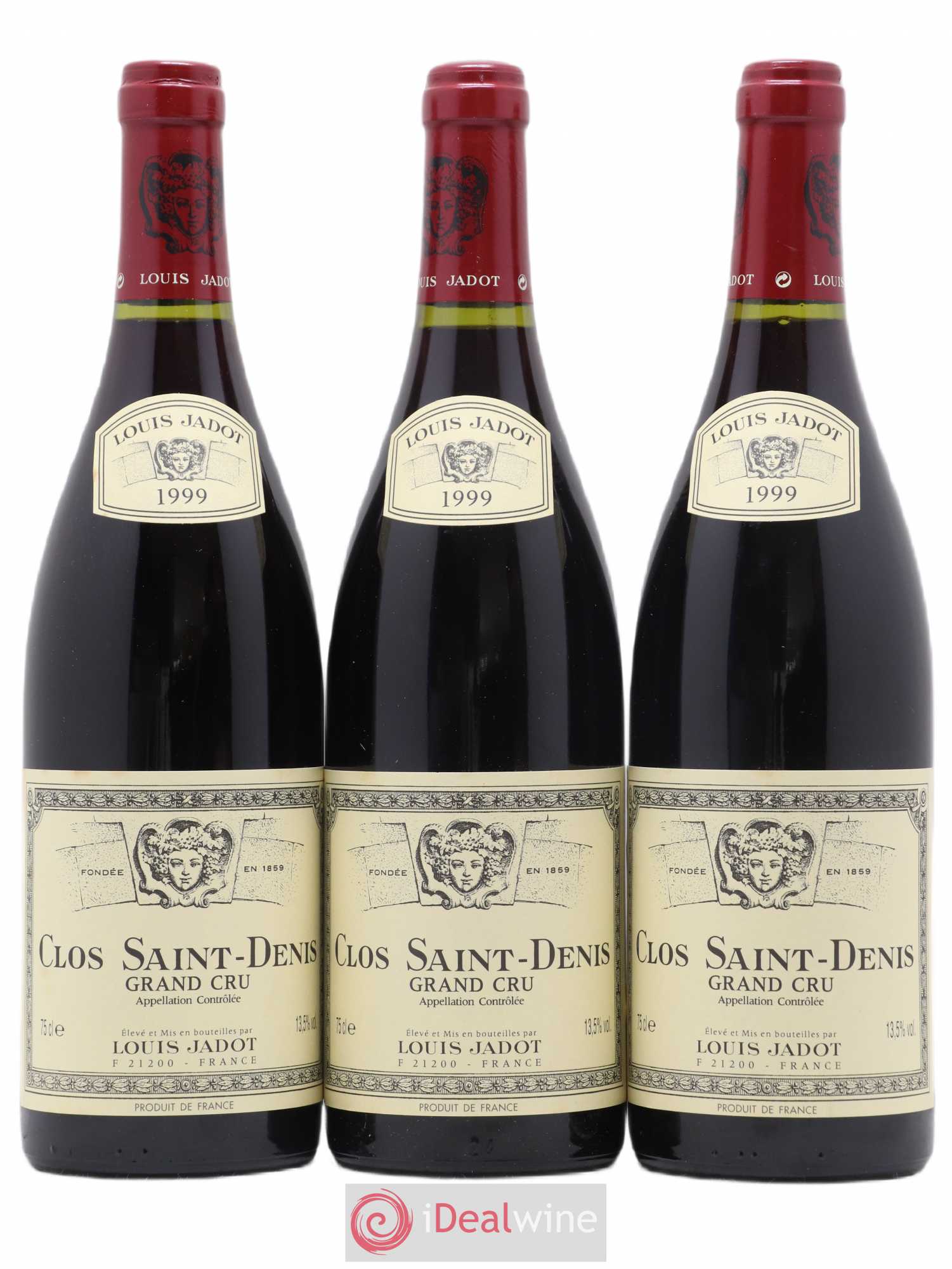 Clos Saint-Denis Grand Cru Maison Louis Jadot 1999 - Lot de 3 bouteilles - 0
