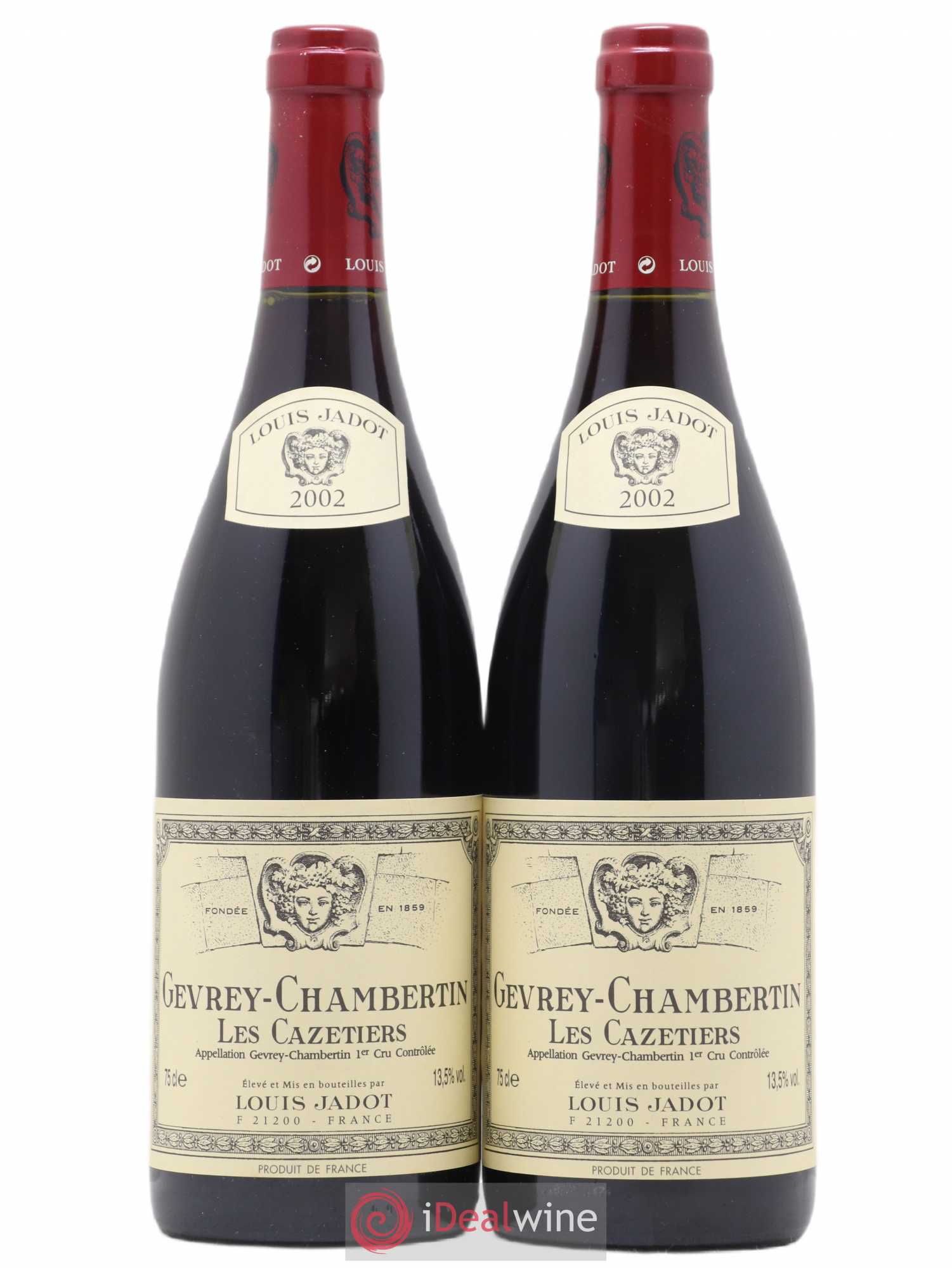 Gevrey-Chambertin 1er Cru Les Cazetiers Domaine Louis Jadot 2002 - Lot de 2 bouteilles - 0
