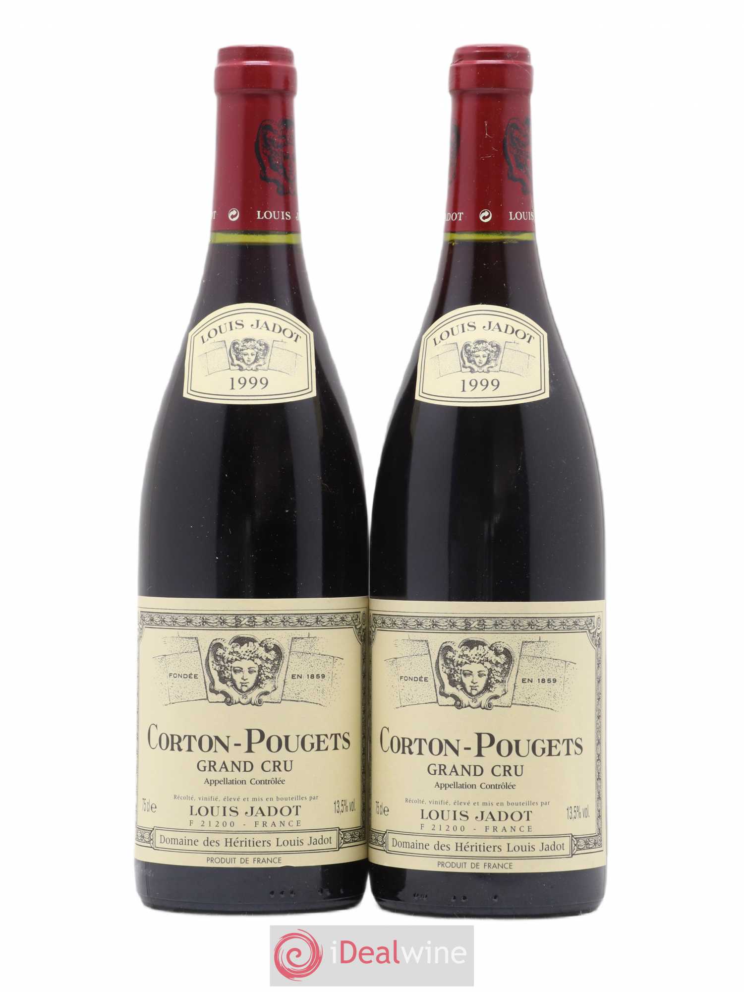 Corton Grand Cru Pougets Maison Louis Jadot 1999 - Lot de 2 bouteilles - 0