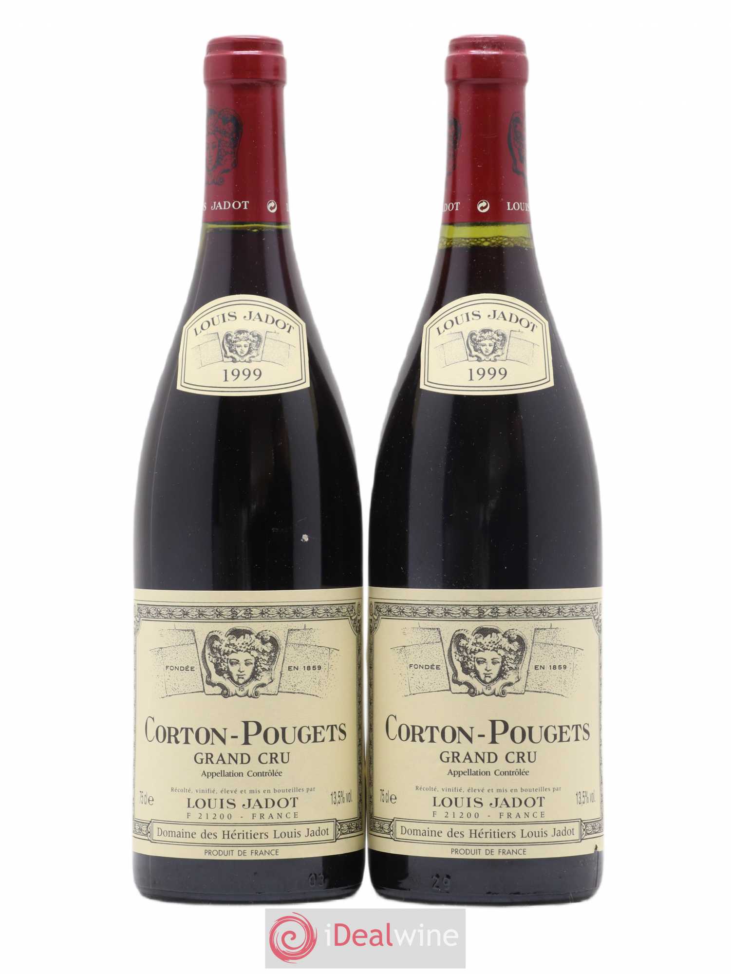 Corton Grand Cru Pougets Maison Louis Jadot 1999 - Lot de 2 bouteilles - 0
